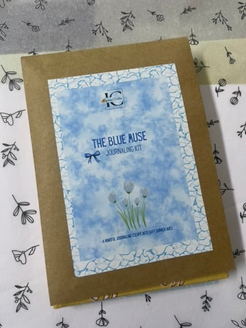 blue journaling stickers