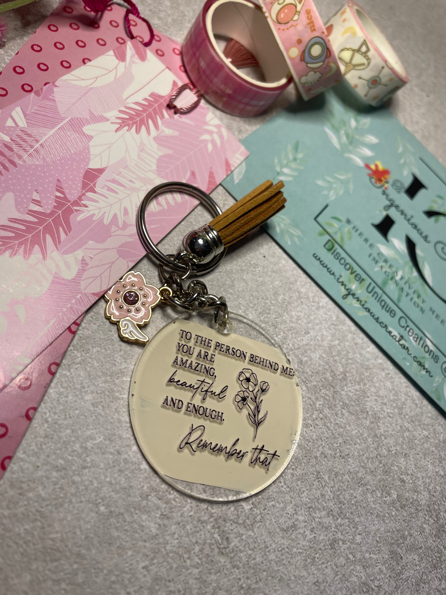 Quote keychain
