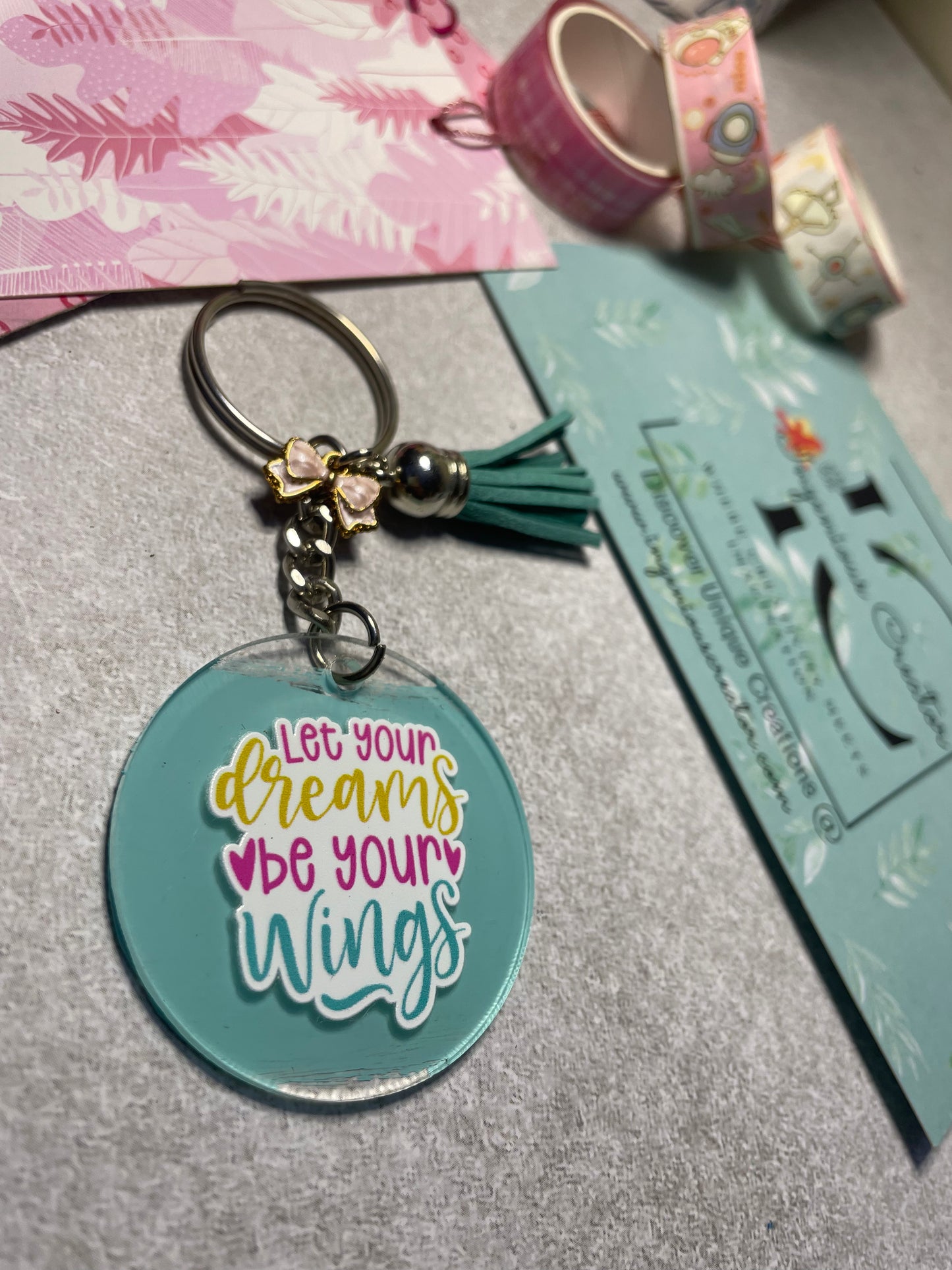 Quote keychain