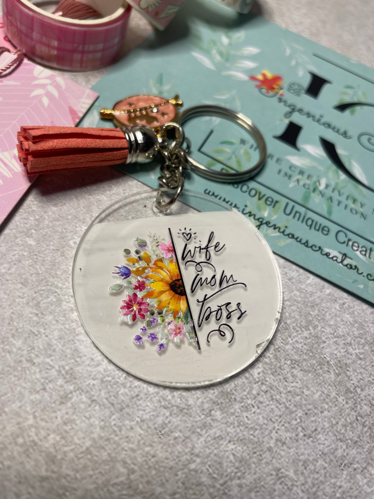 Quote keychain