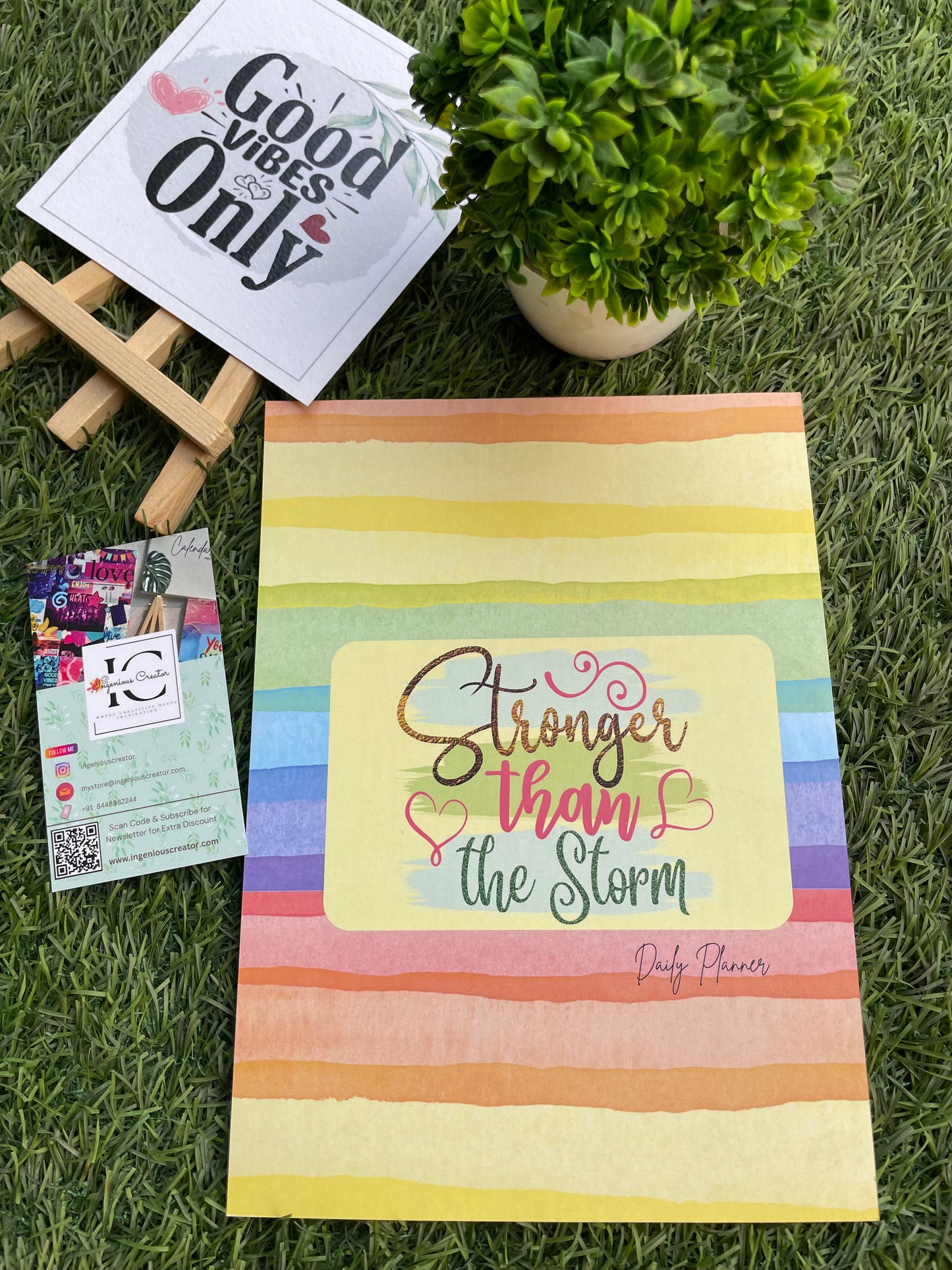 Be the Change Daily Planner: Stronger than the Storm - Ingenious Creator's Store