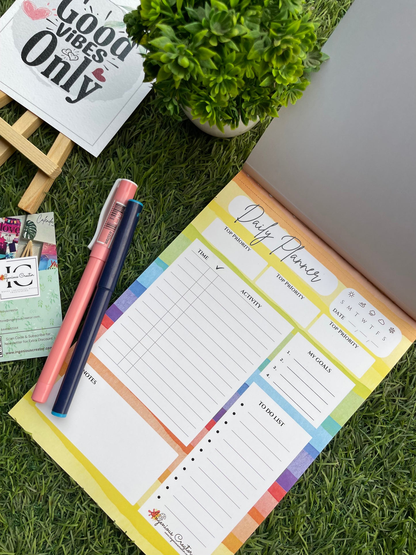 Be the Change Daily Planner: Stronger than the Storm - Ingenious Creator's Store