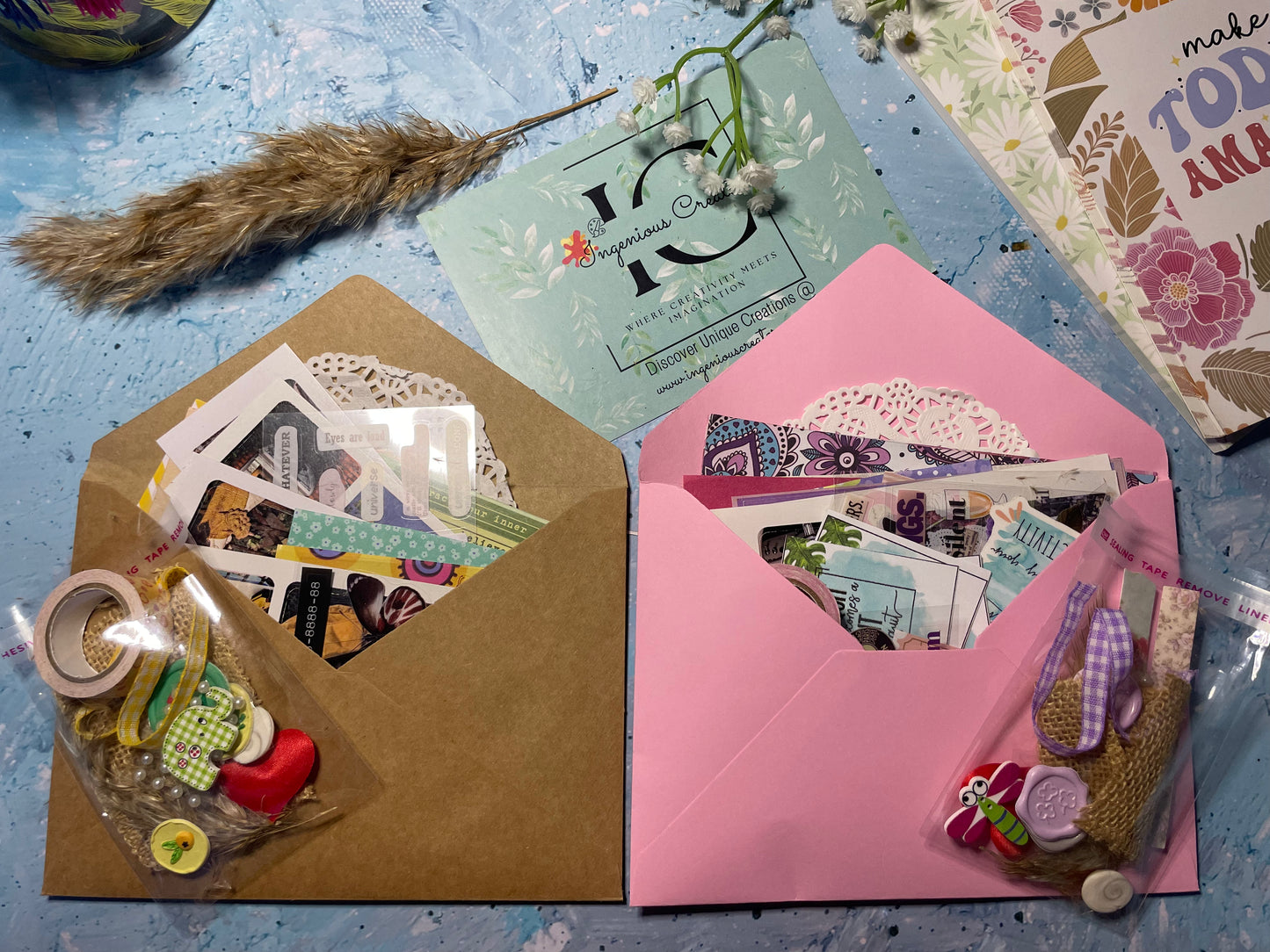 Frame the Feeling Kit – Boho & Pastel | Mini Frame with Easel & 6x8 Frame