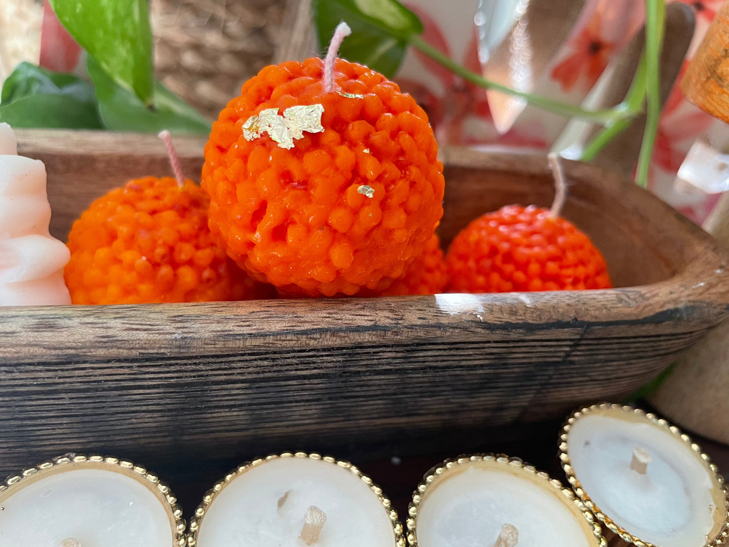 Motichoor Laddoo candle - Box of four laddoos - Ingenious Creator's Store
