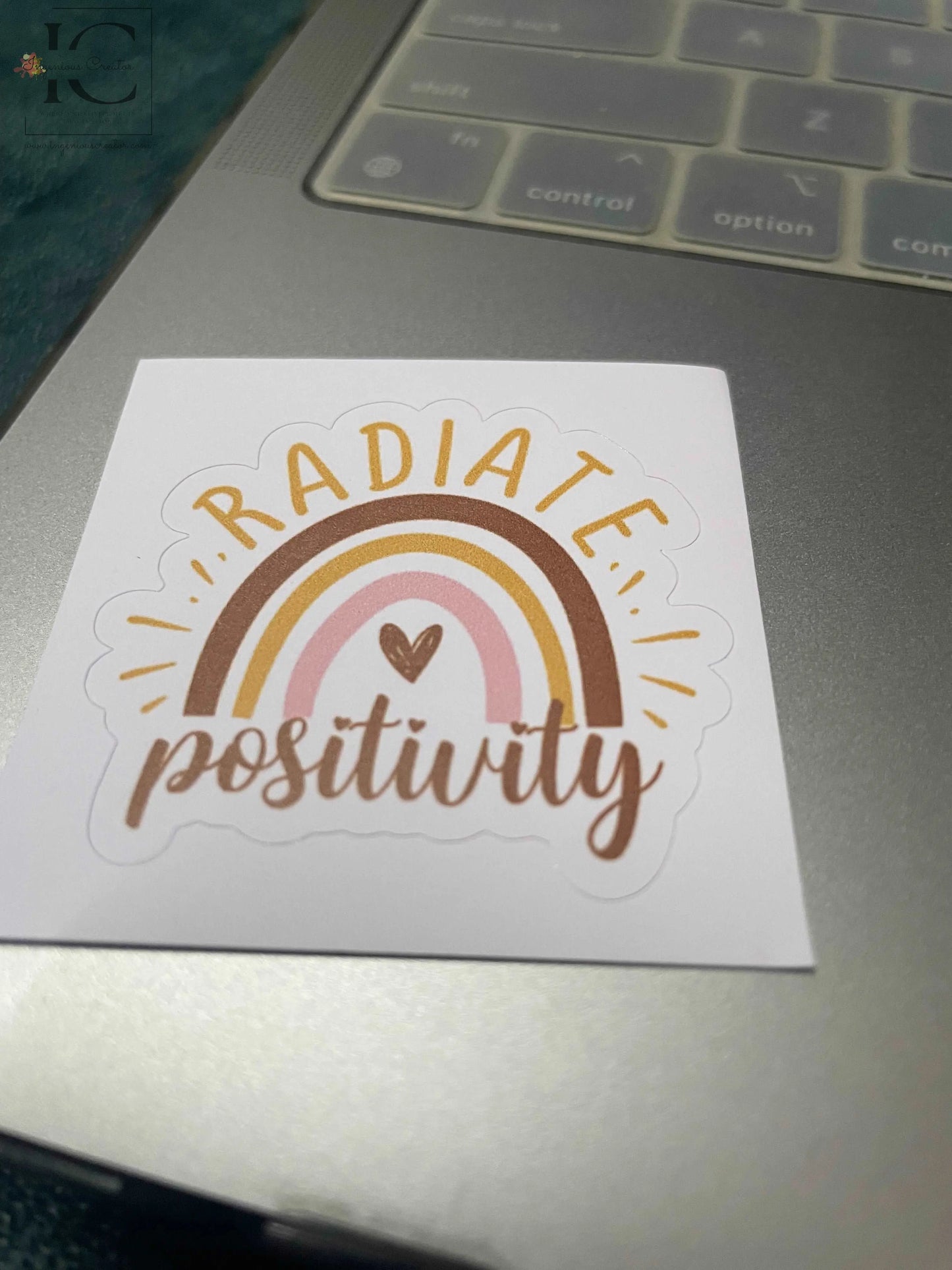 RADIATE POSITIVITY STICKER - Ingenious Creator's Store