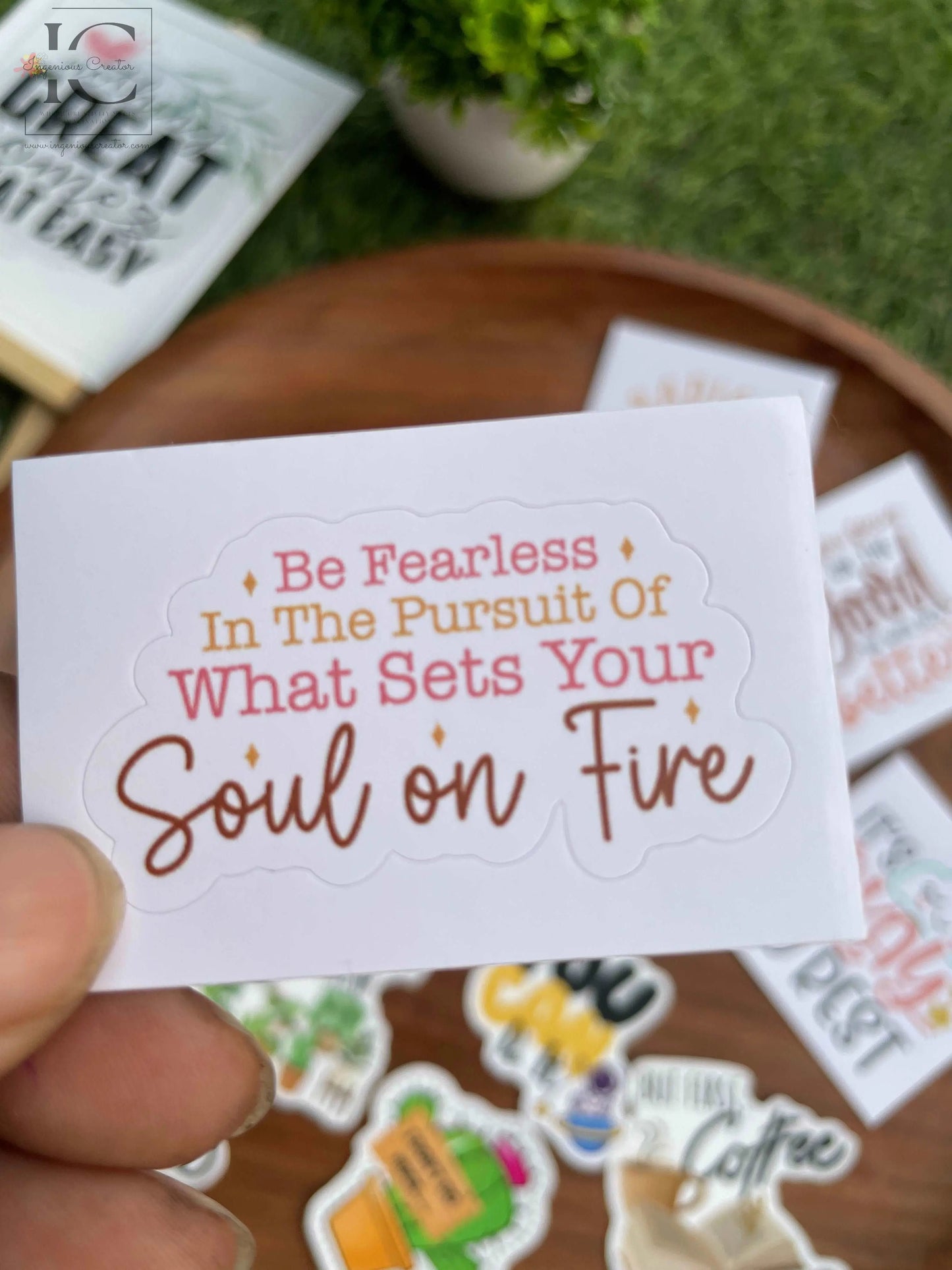 SOUL ON FIRE STICKER - Ingenious Creator's Store