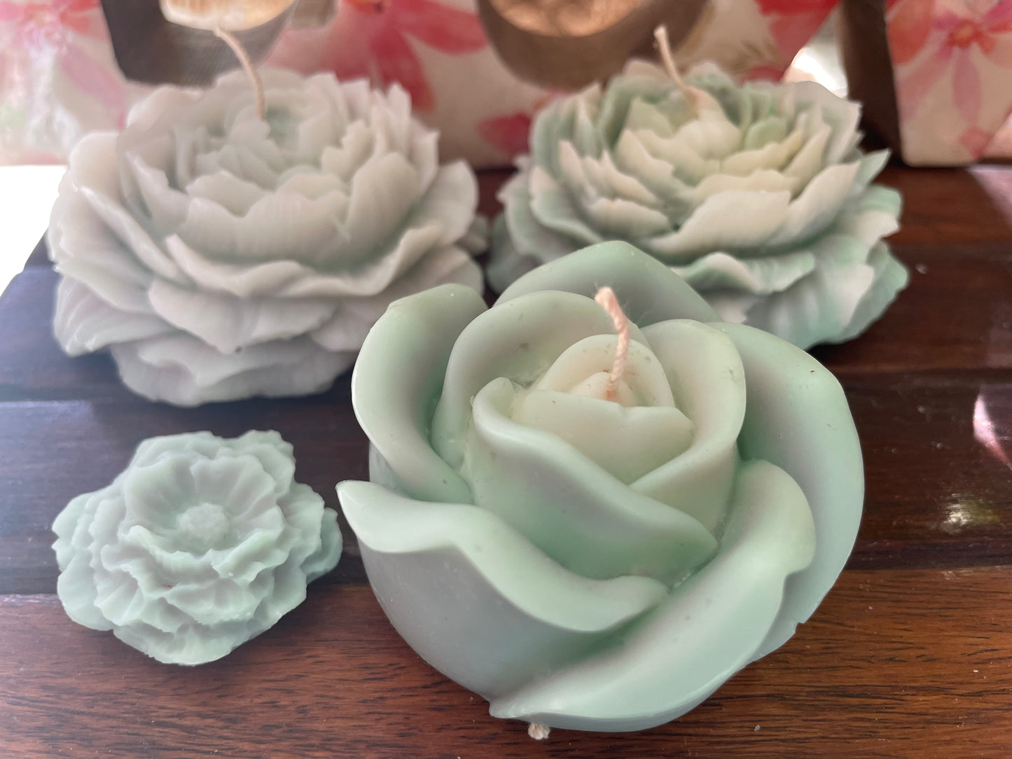 Scented Floral Peony Candle (Set of 2) - Ingenious Creator's Store