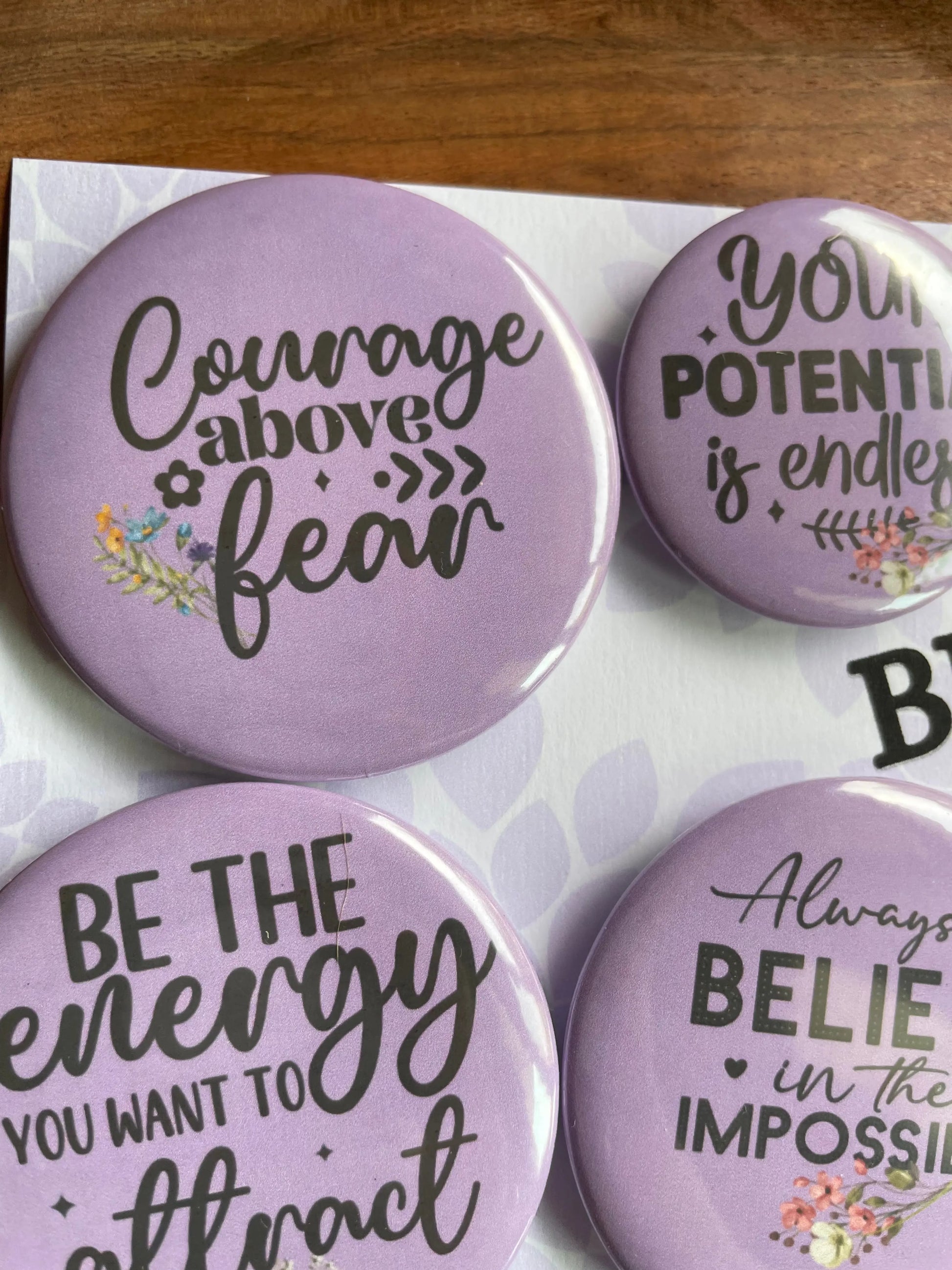 Self Bloom Pack: Pin Badge Pack of Six.