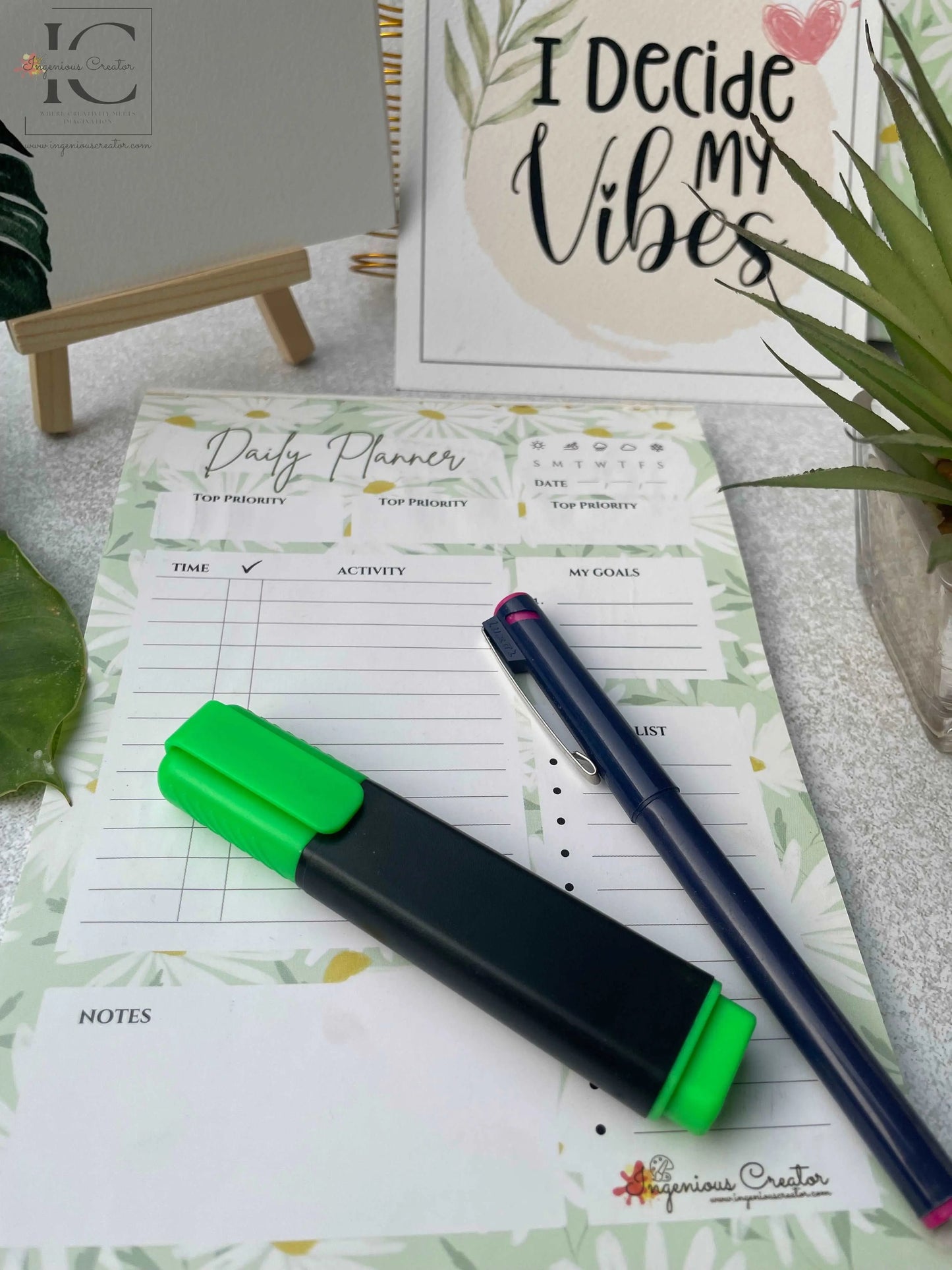 Self Love Daily Planner: Never hide your wings - Ingenious Creator's Store