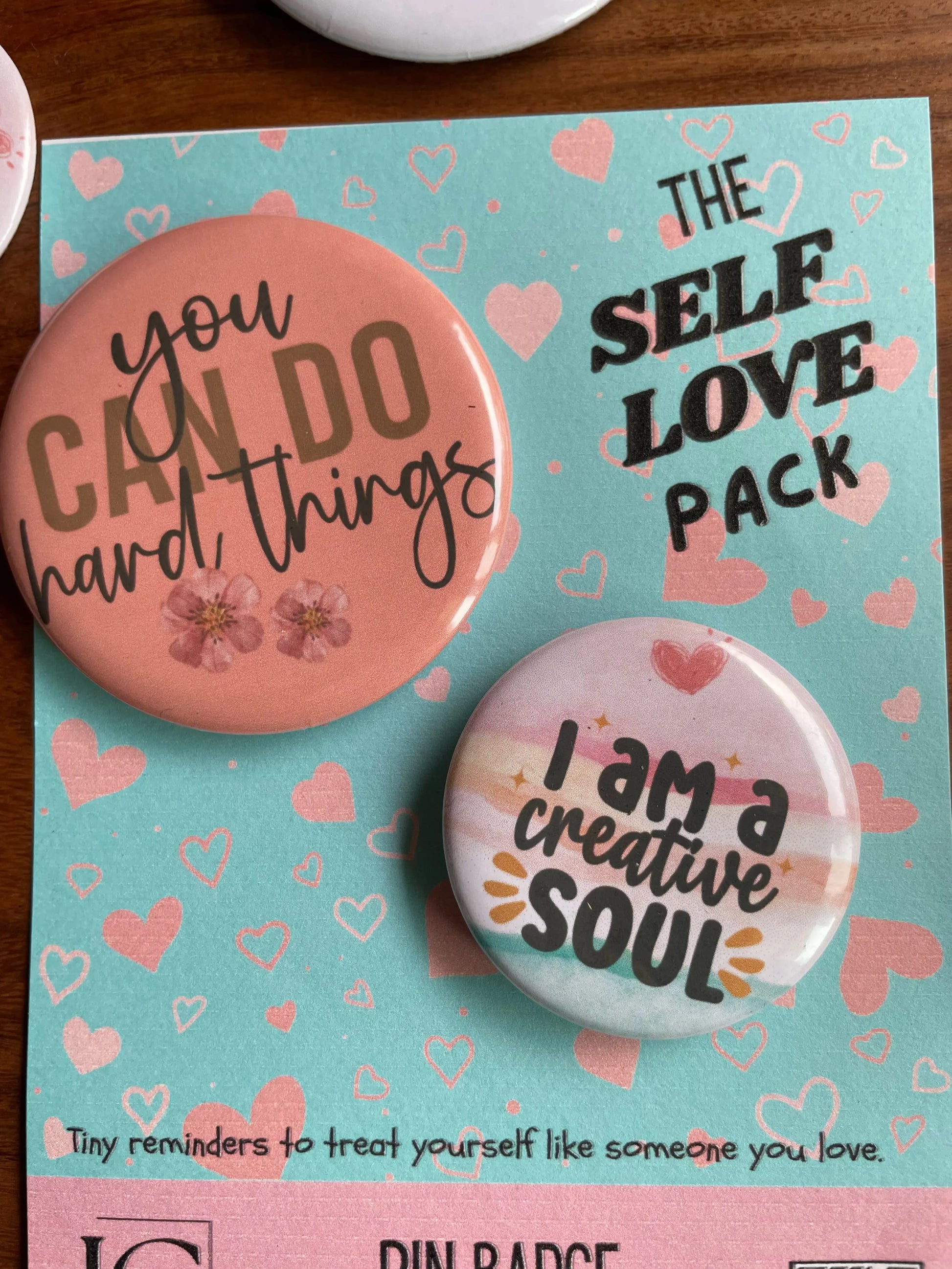Self Love Mystery Pack: Pin Badge Pack of Two.