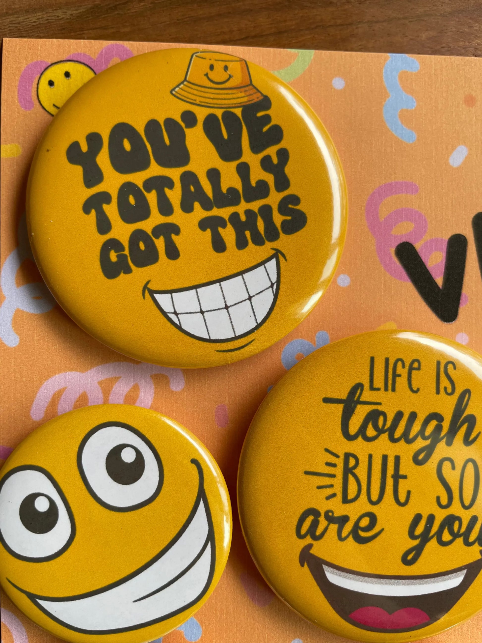 The Vibes Pack: Pin Badge Pack of Seven.