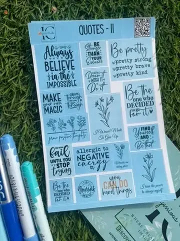 Blue Muse Journaling Stickers – 