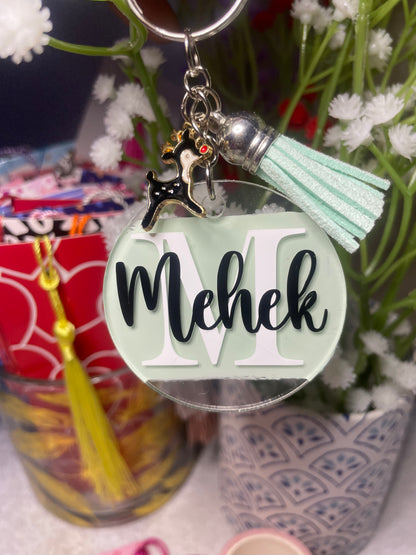 Customizable Artistic Acrylic Keychain 