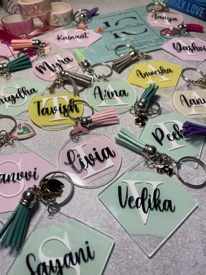 Customizable Artistic Acrylic Keychain 