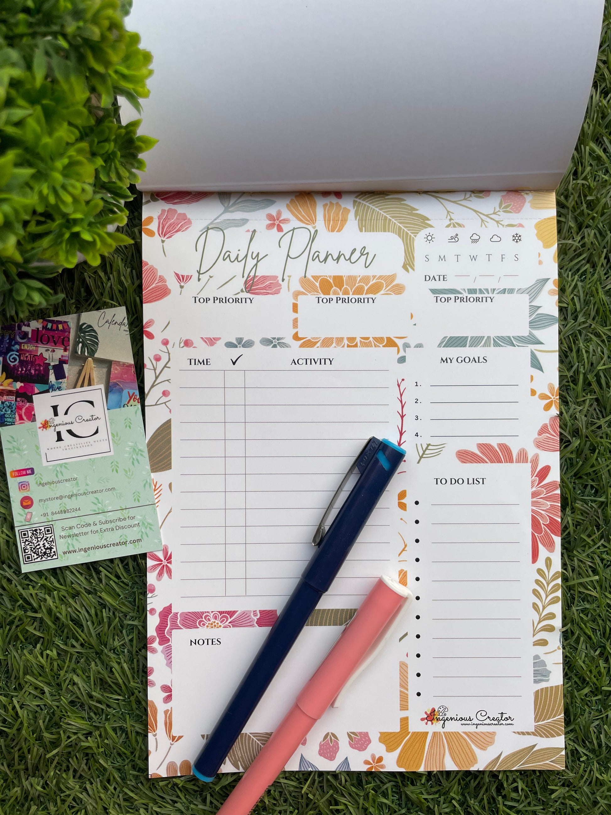 Embrace the Vibes Daily Planner: Make today amazing - Ingenious Creator's Store