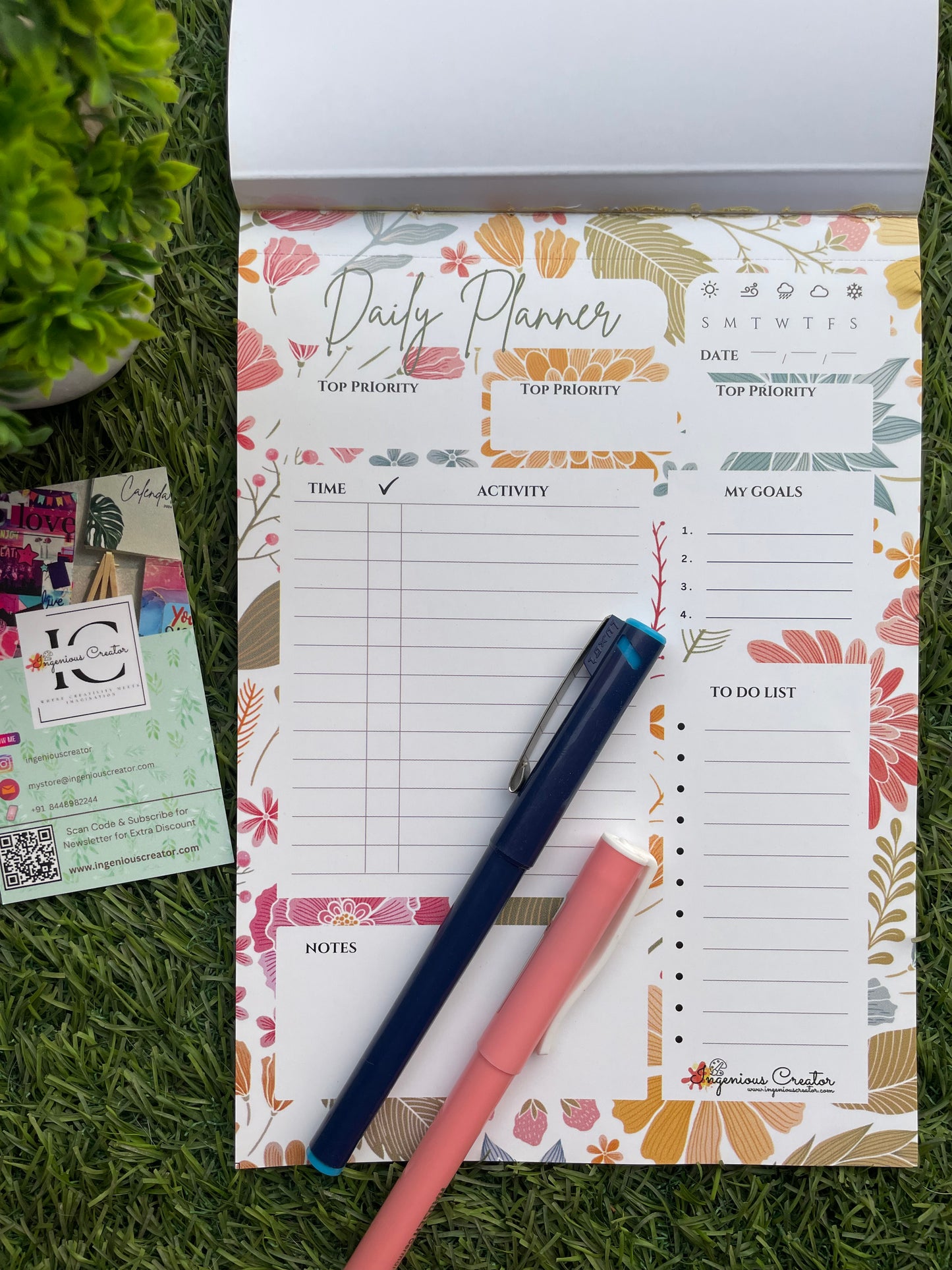 Embrace the Vibes Daily Planner: Make today amazing - Ingenious Creator's Store
