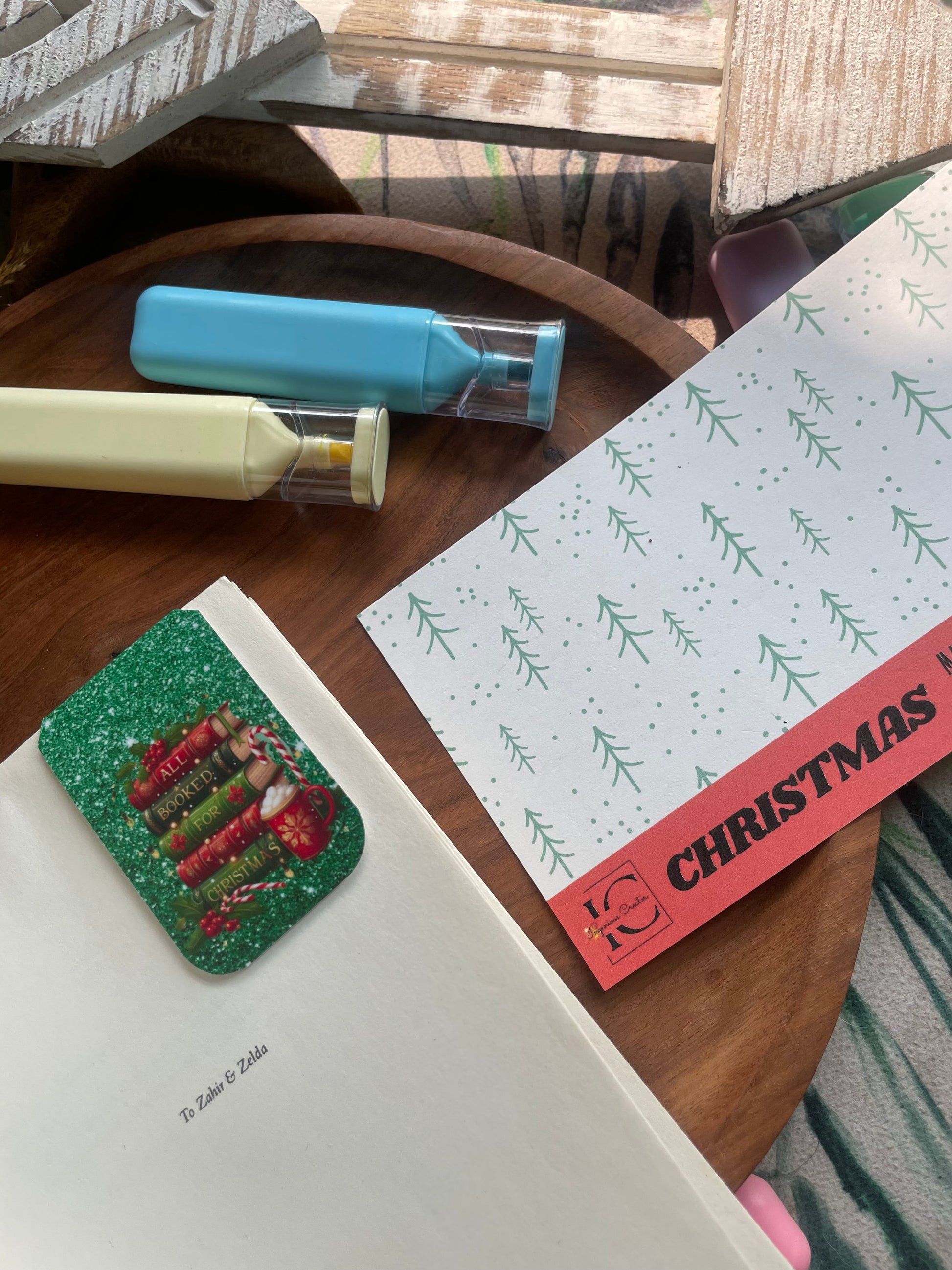 Christmas Magnetic Bookmark Set (Pack of 4) 