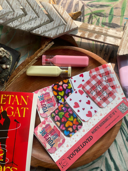 You’re Loved — Magnetic Bookmark Set (Set of 4) 