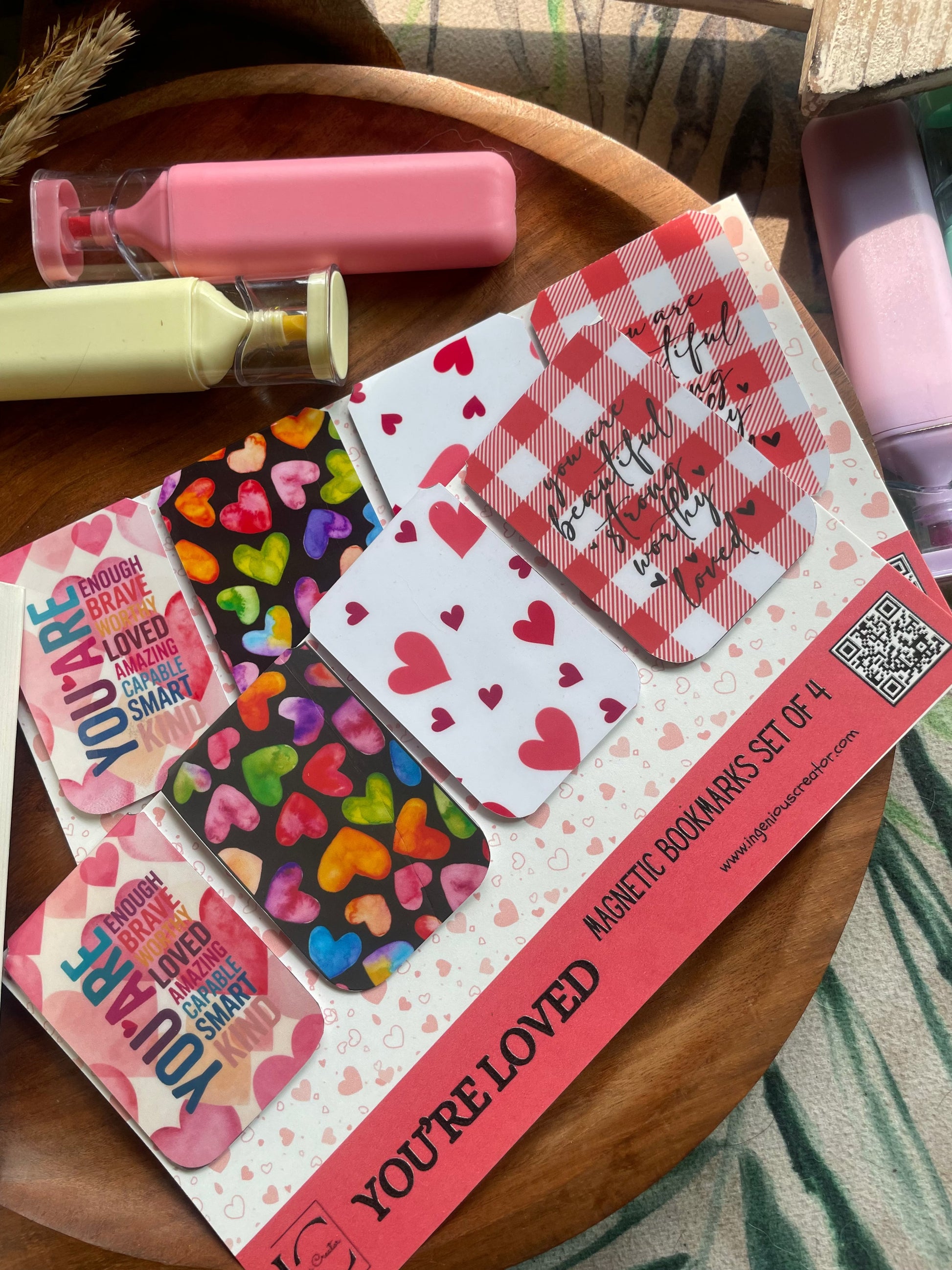 You’re Loved — Magnetic Bookmark Set (Set of 4) 