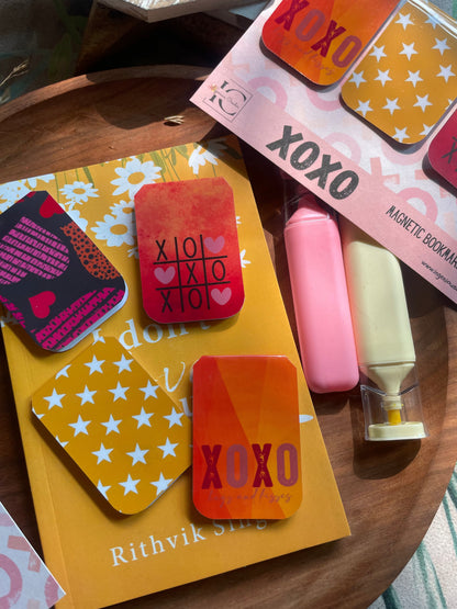 XOXO — Magnetic Bookmark Set (Pack of 4) 