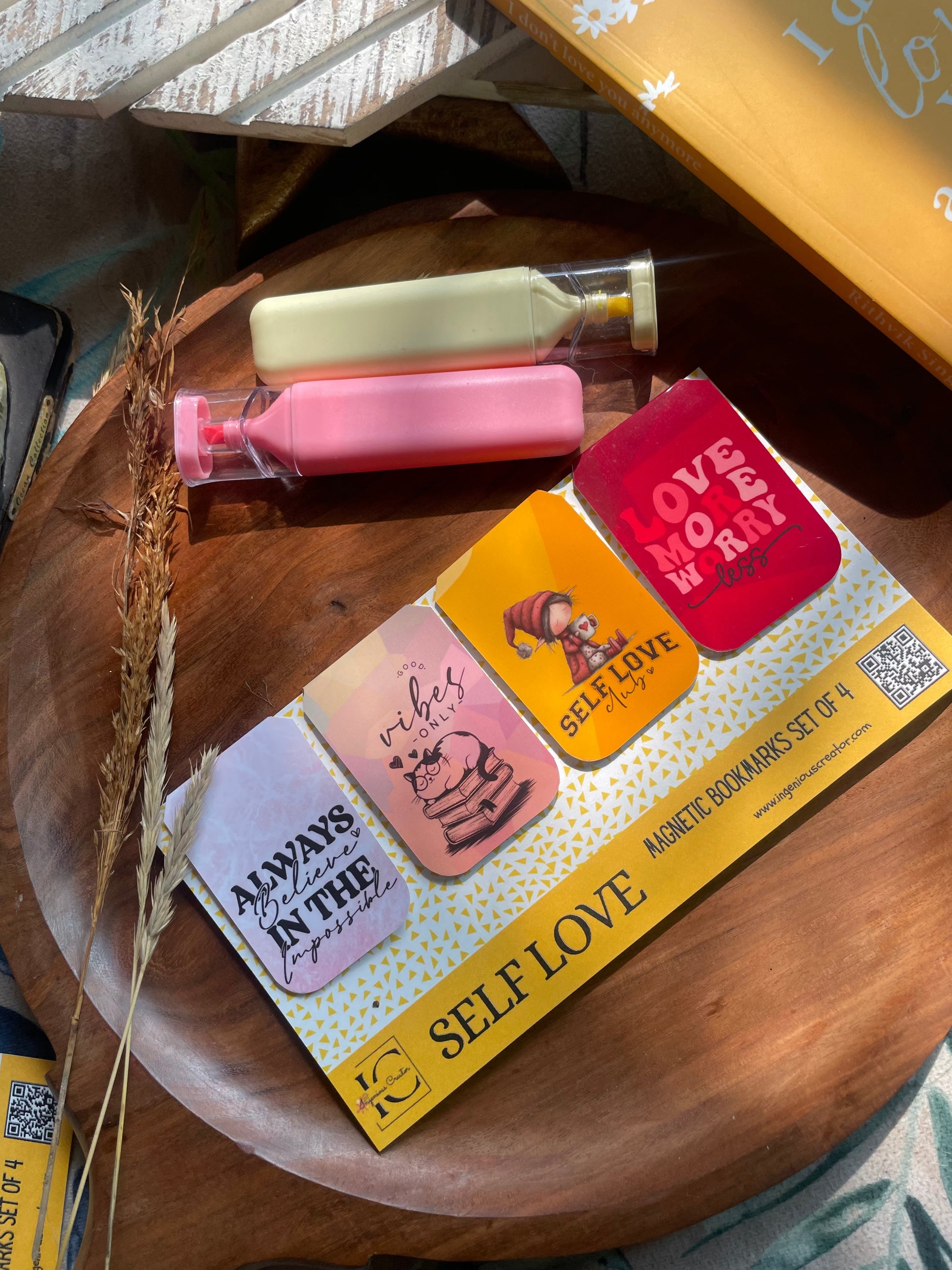 SELF LOVE — Magnetic Bookmark Set of 4 