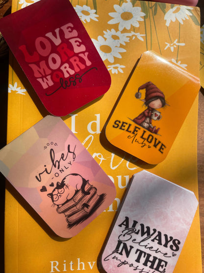 SELF LOVE — Magnetic Bookmark Set of 4 