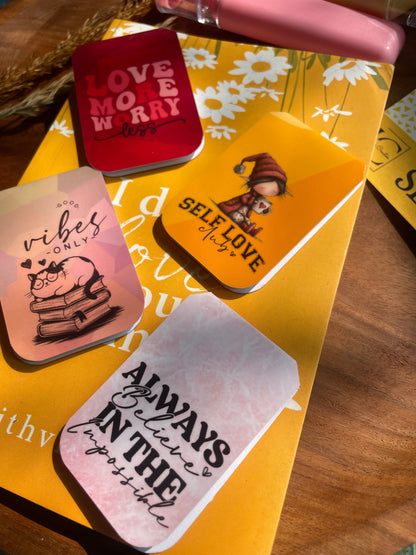 SELF LOVE — Magnetic Bookmark Set of 4 