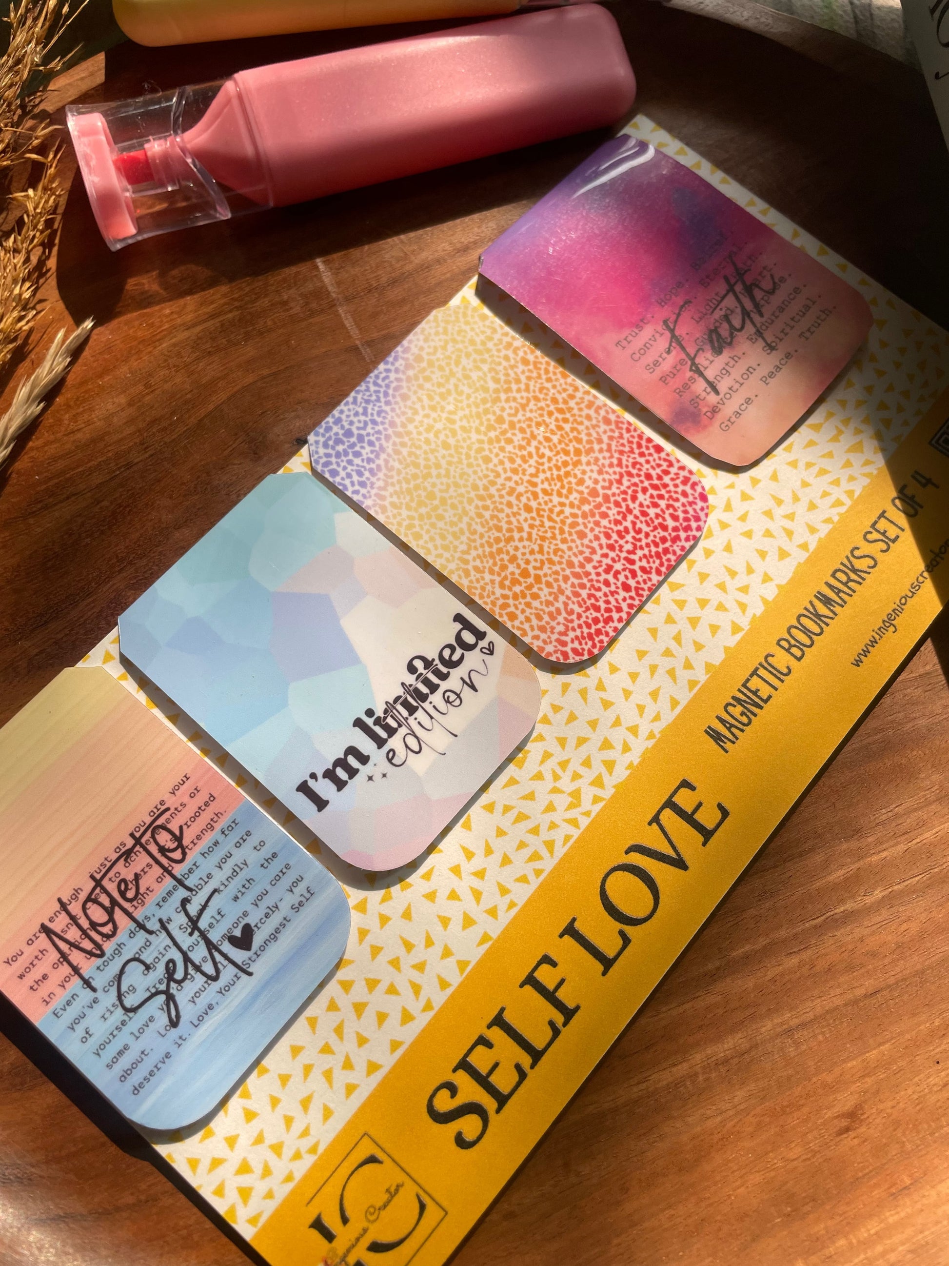 SELF LOVE — Magnetic Bookmark Set of 4 