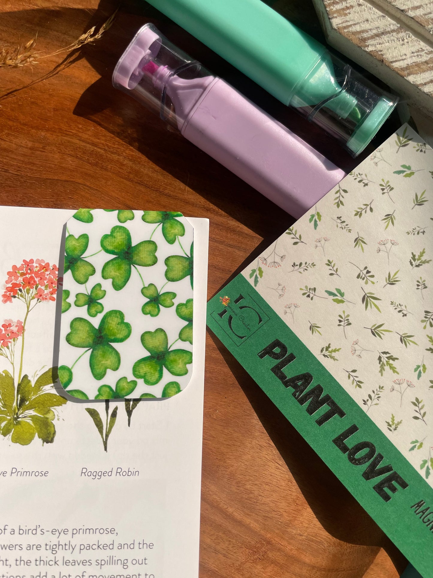 PLANT LOVE — Magnetic Bookmark Set of 4 
