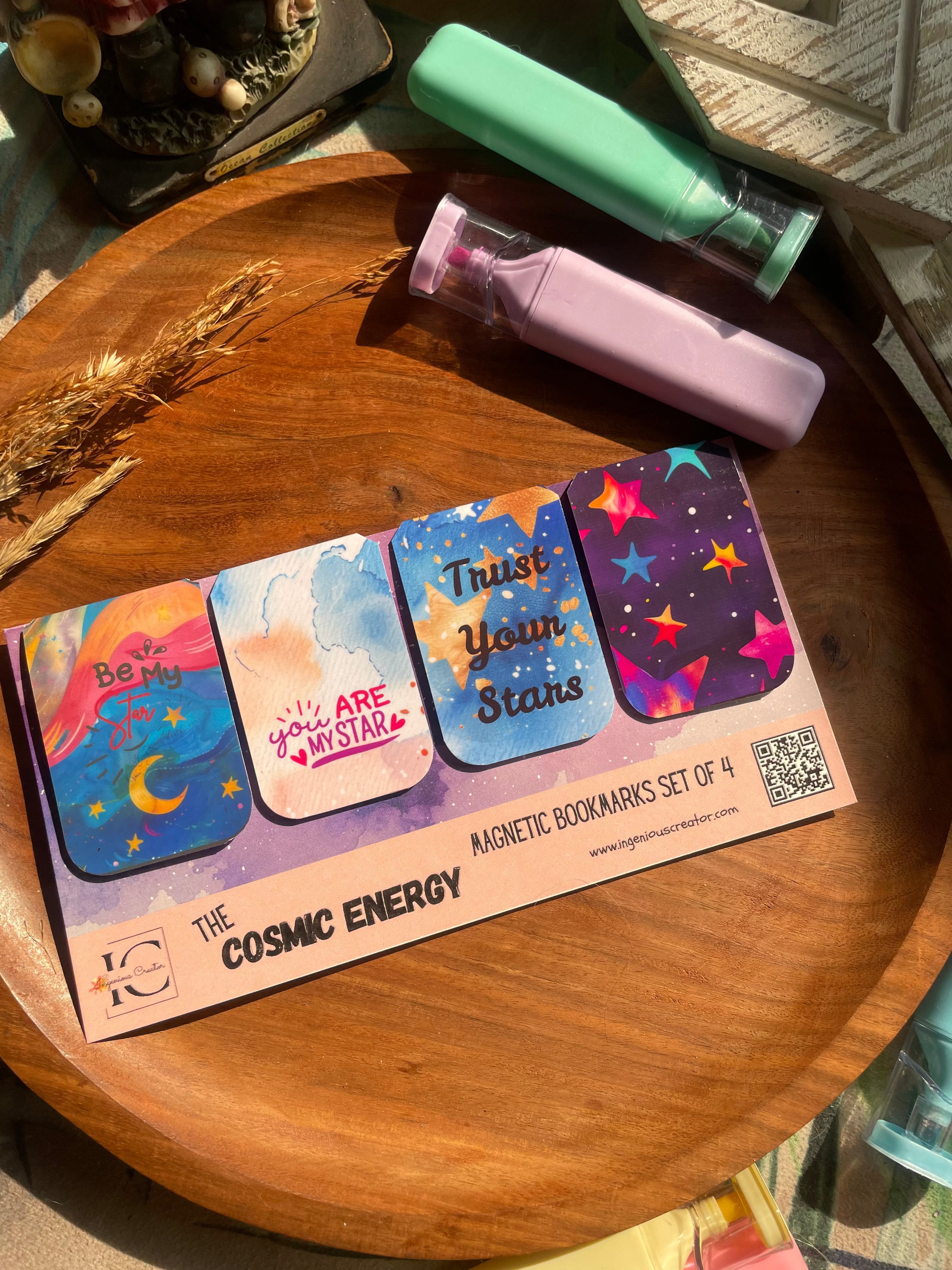 CELESTIAL ENERGY — Magnetic Bookmark Set of 4 