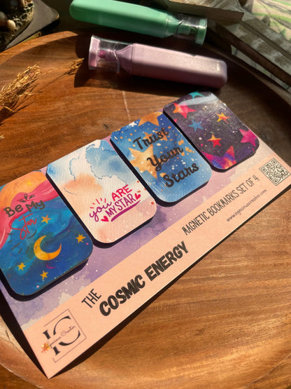 CELESTIAL ENERGY — Magnetic Bookmark Set of 4 