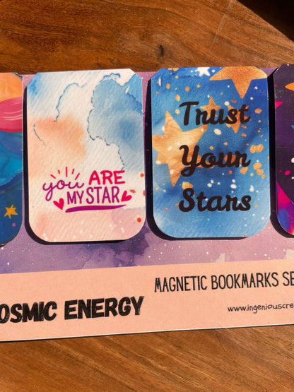 CELESTIAL ENERGY — Magnetic Bookmark Set of 4 