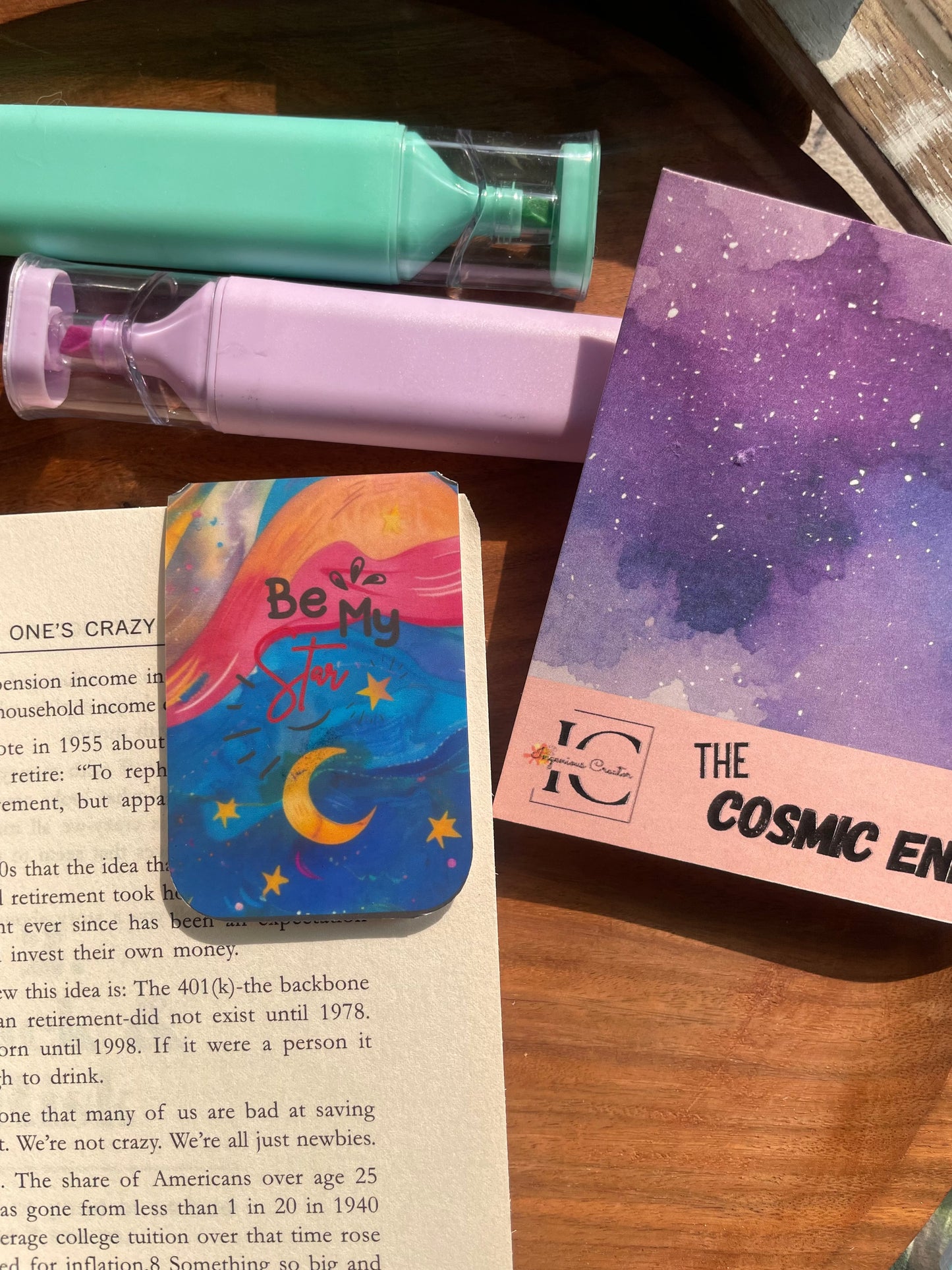 CELESTIAL ENERGY — Magnetic Bookmark Set of 4 