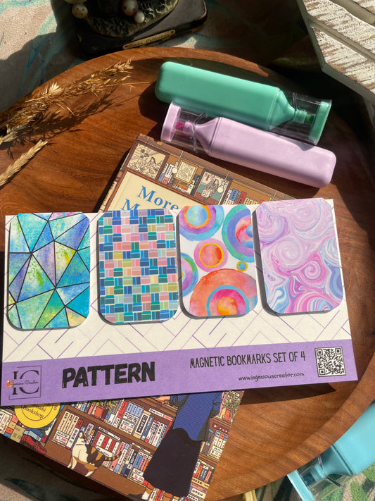 PATTERN — Magnetic Bookmark Set of 4 