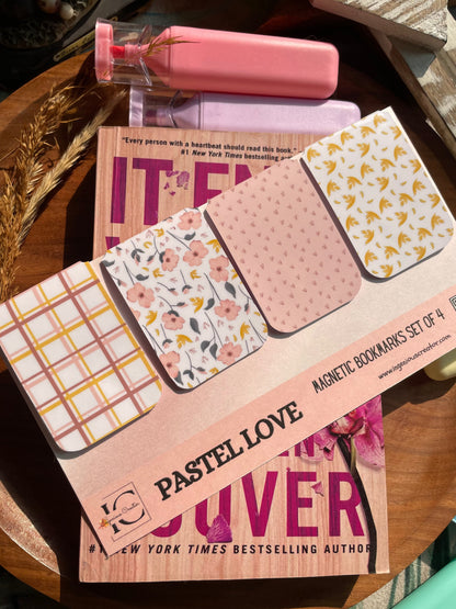 PASTEL LOVE — Magnetic Bookmark Set of 4 