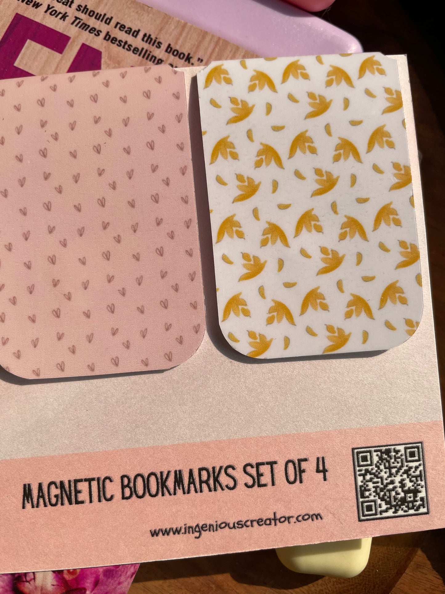 PASTEL LOVE — Magnetic Bookmark Set of 4 