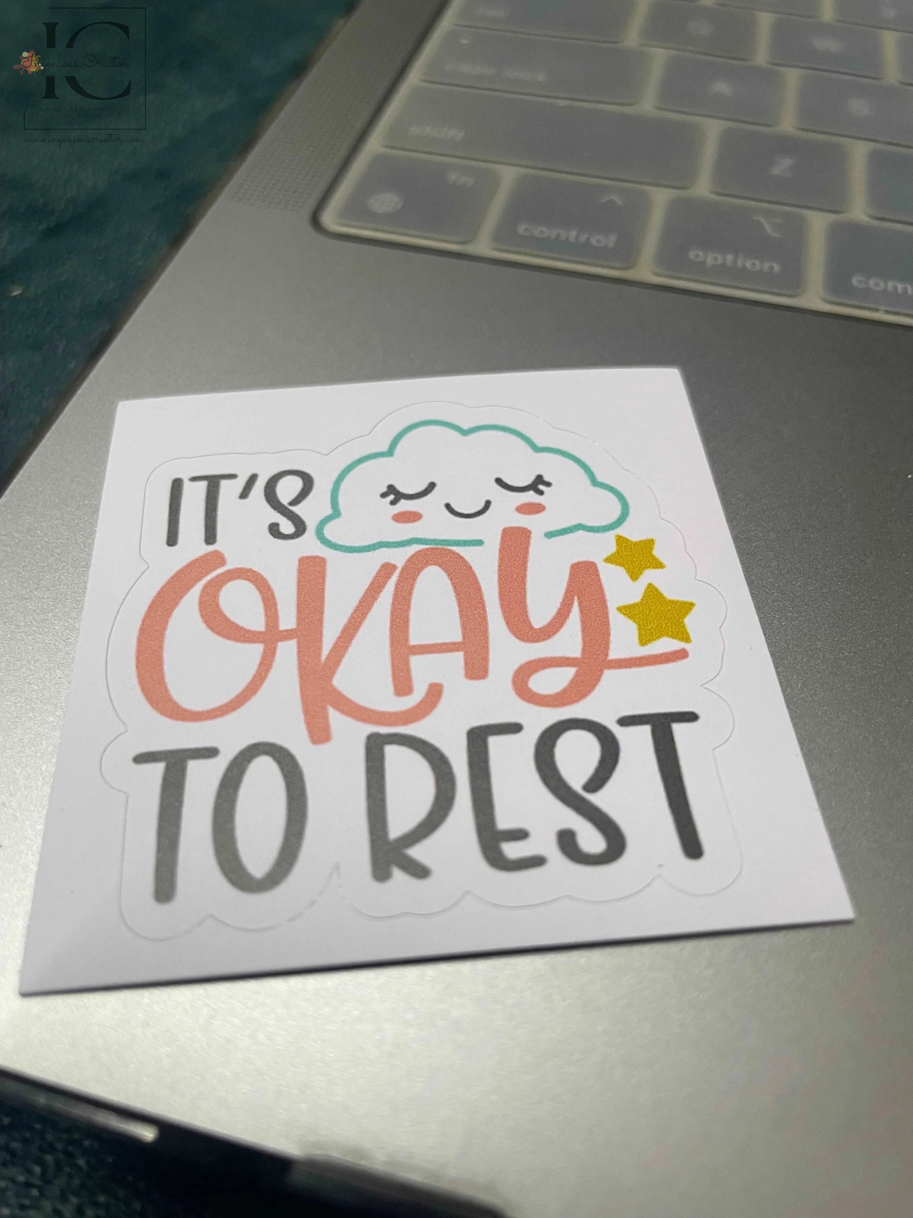 Rest Stickers ITS OK TO REST STICKER