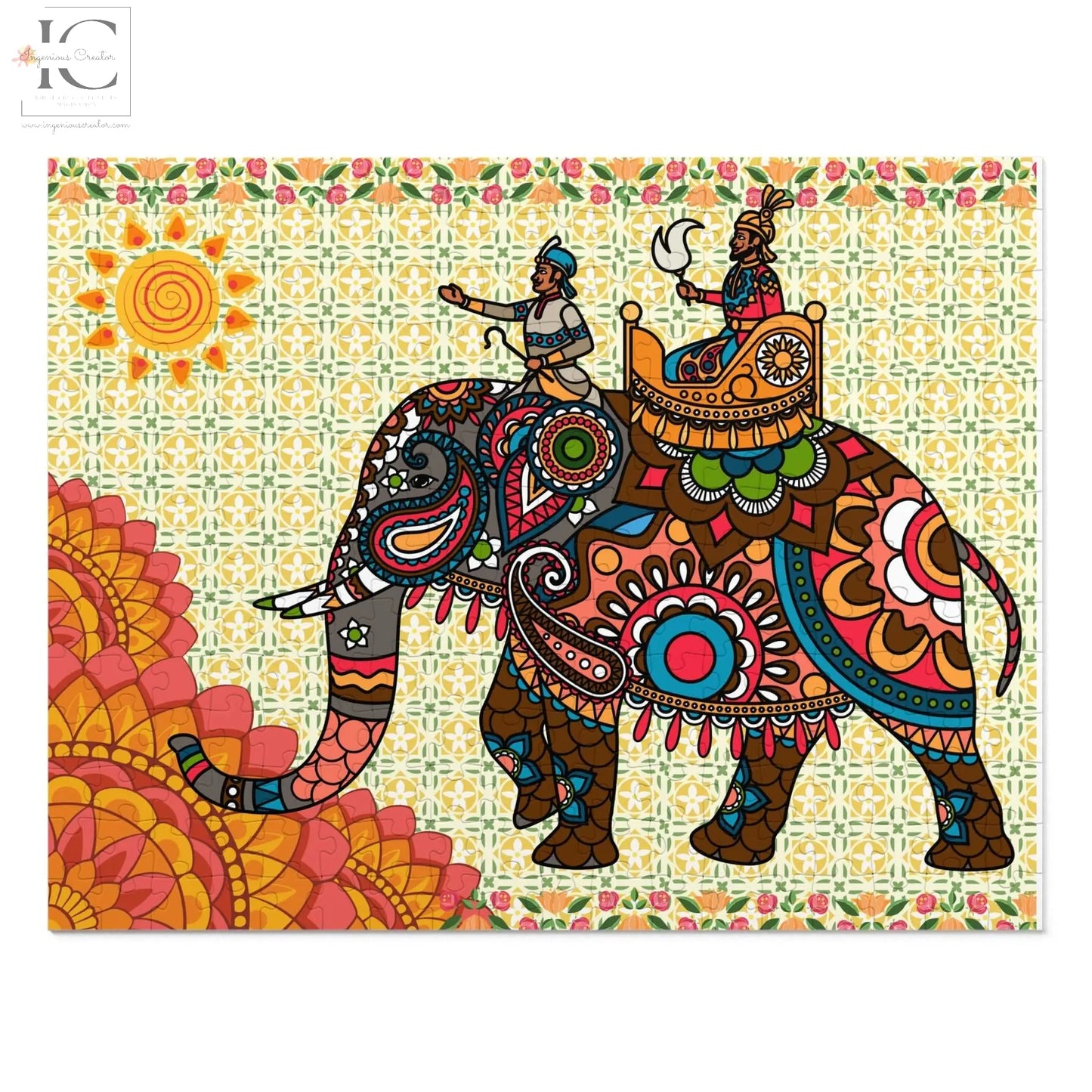 Indie print Jigsaw Puzzle (252 Piece) - Ingenious Creator's Store
