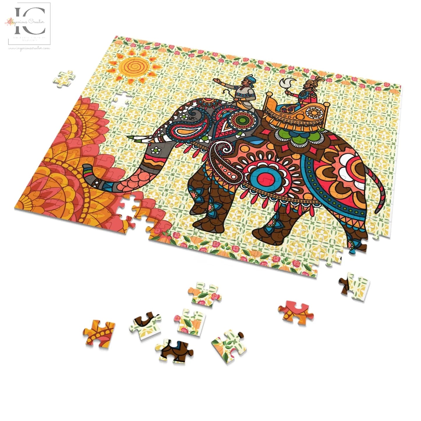 Indie print Jigsaw Puzzle (252 Piece) - Ingenious Creator's Store