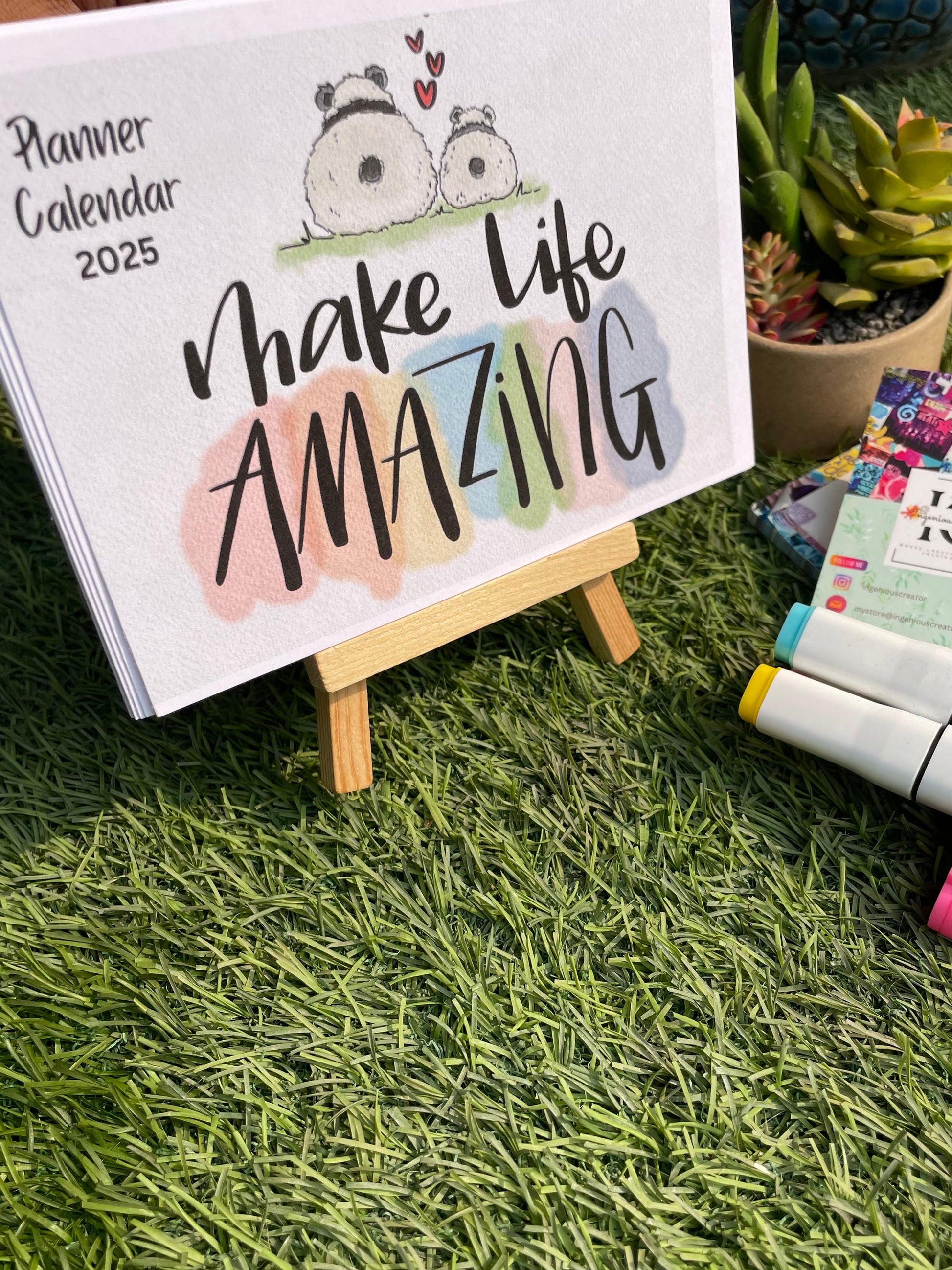 Make Life Amazing Planner Calendar 2025 - Ingenious Creator's Store