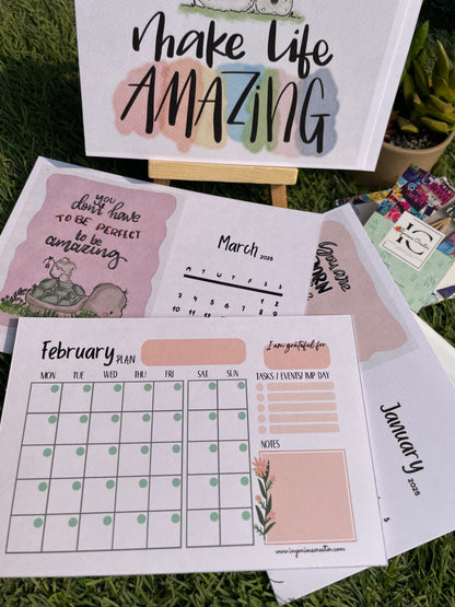 Make Life Amazing Planner Calendar 2025 - Ingenious Creator's Store