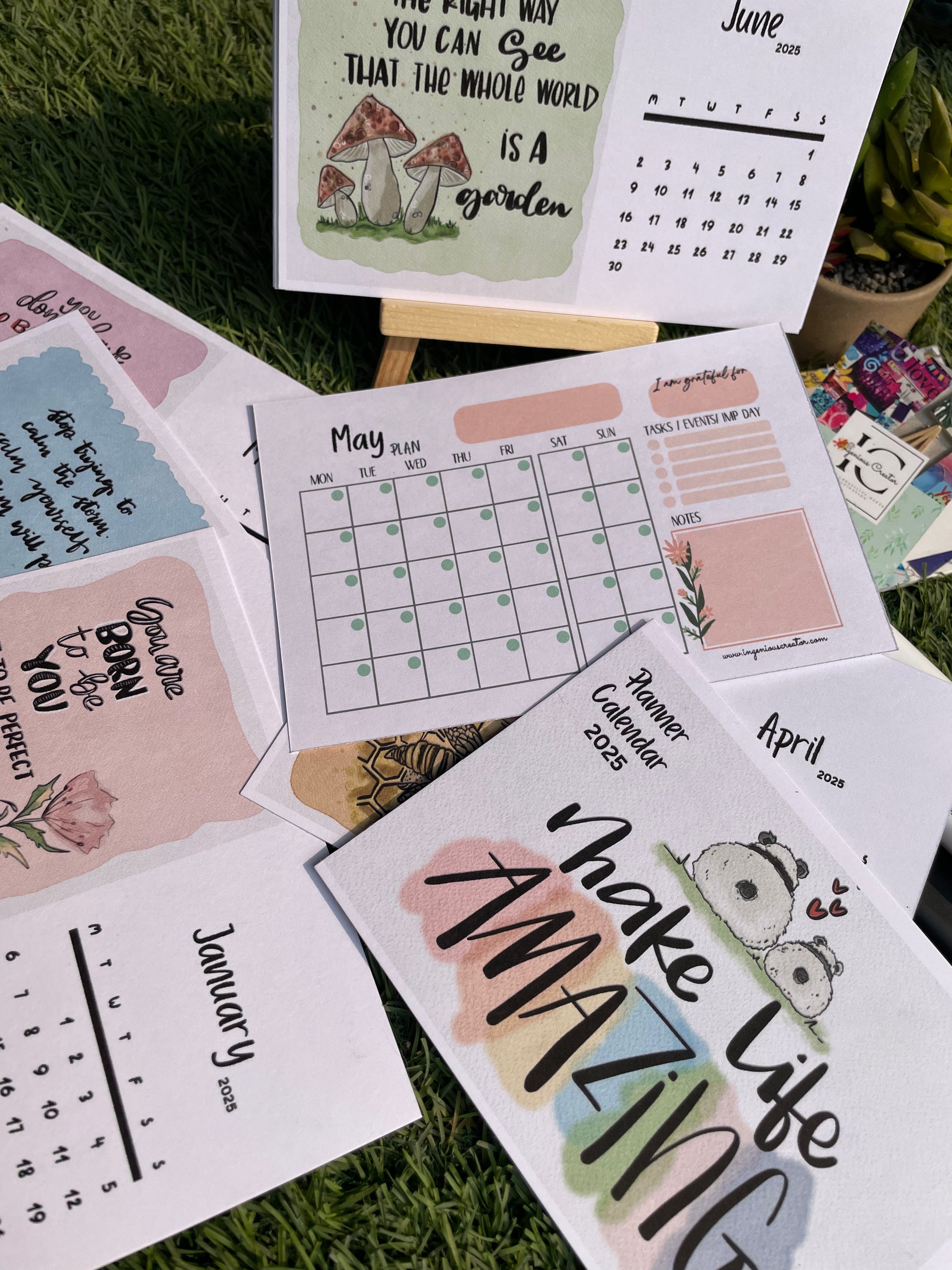 Make Life Amazing Planner Calendar 2025 - Ingenious Creator's Store