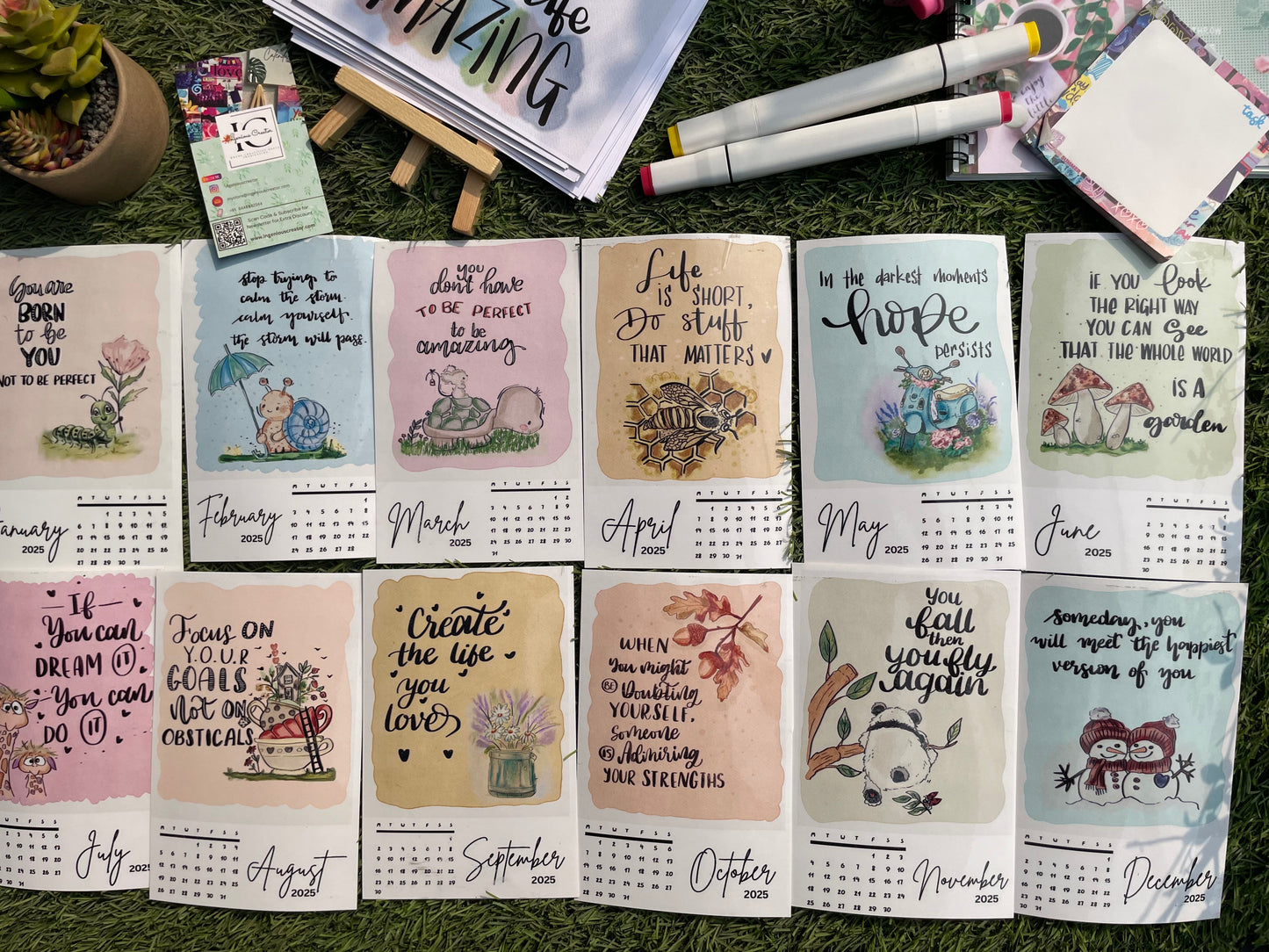 Make Life Amazing Sticker Calendar 2025 - Ingenious Creator's Store