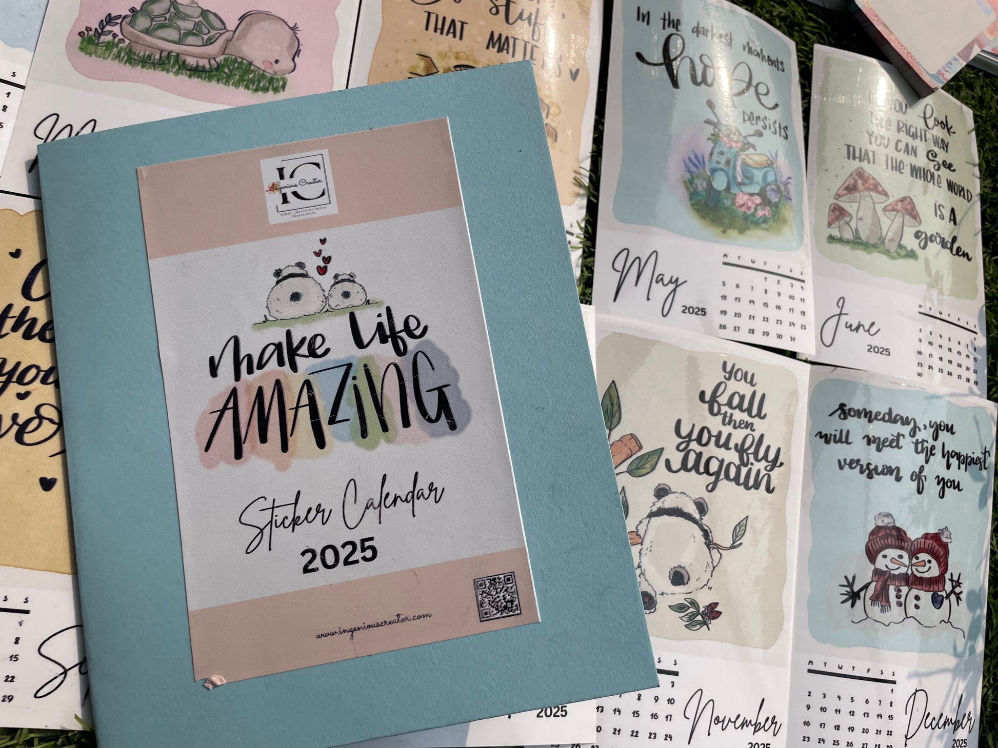 Make Life Amazing Sticker Calendar 2025 - Ingenious Creator's Store