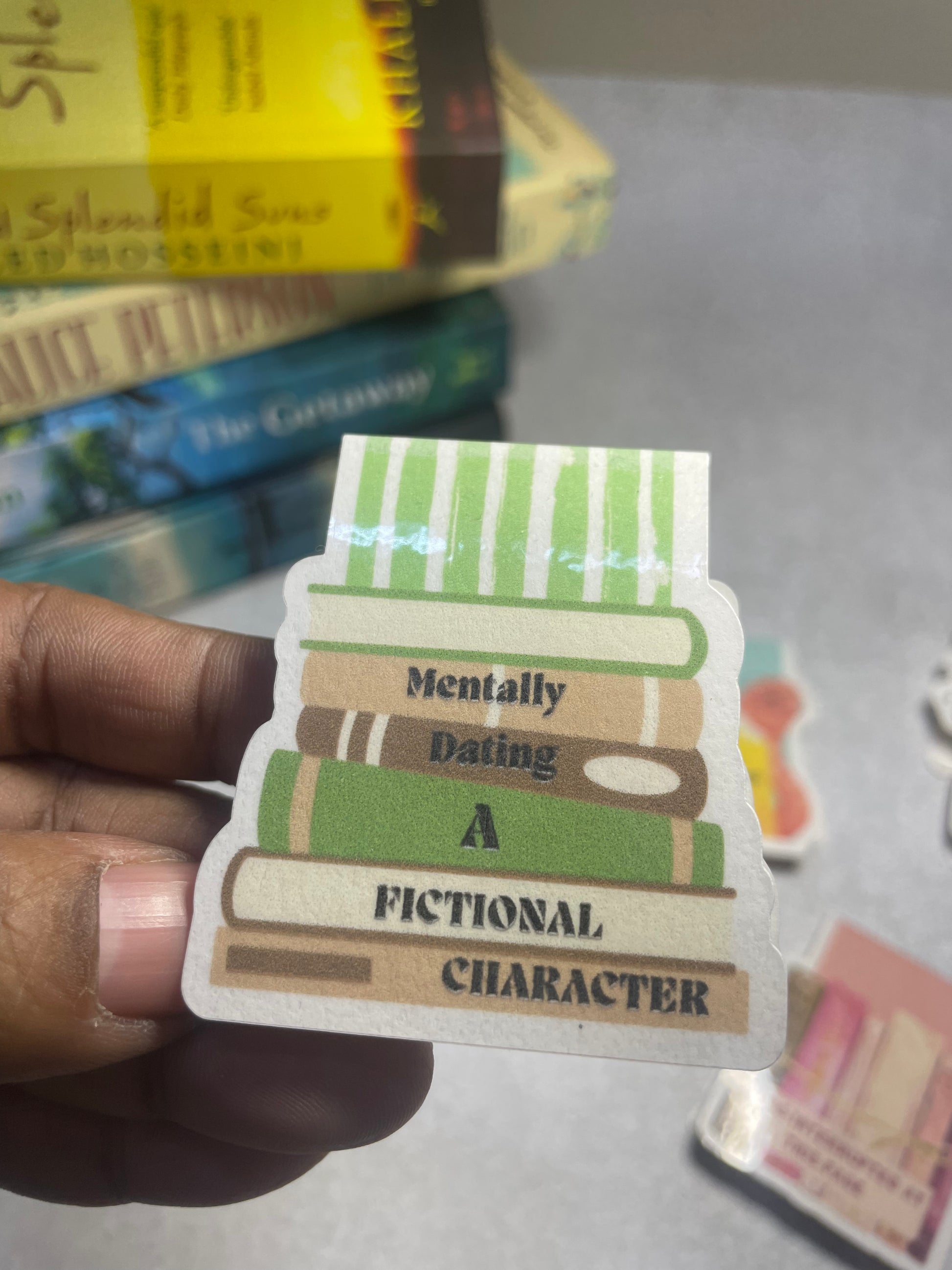 Mentally dating a fictional character - Magnetic bookmark
