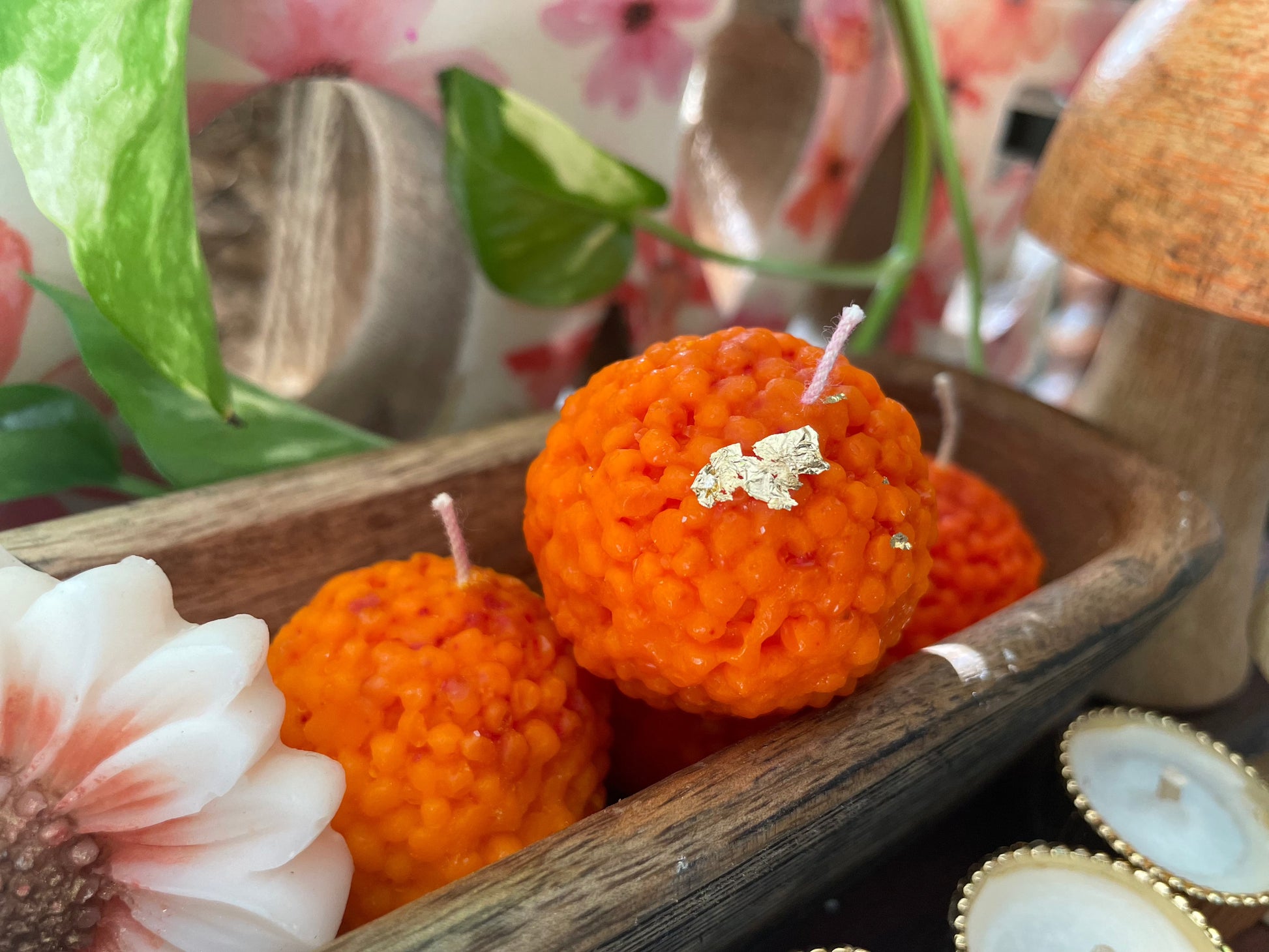 Motichoor Laddoo candle - Box of four laddoos - Ingenious Creator's Store