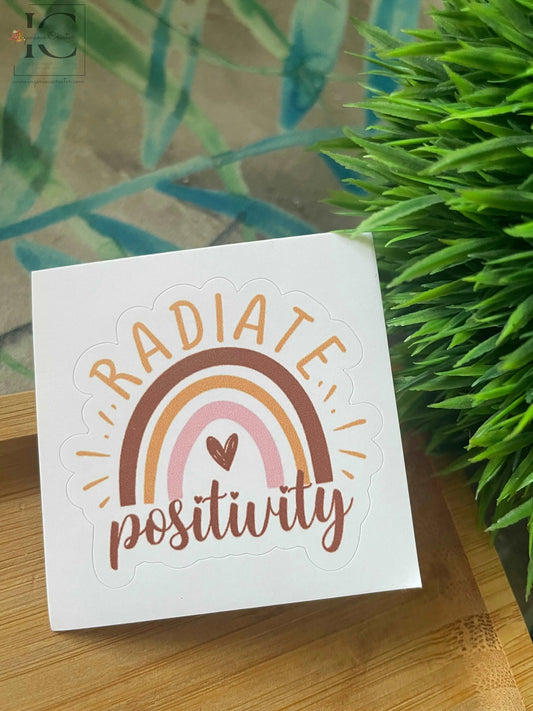 RADIATE POSITIVITY STICKER - Ingenious Creator's Store