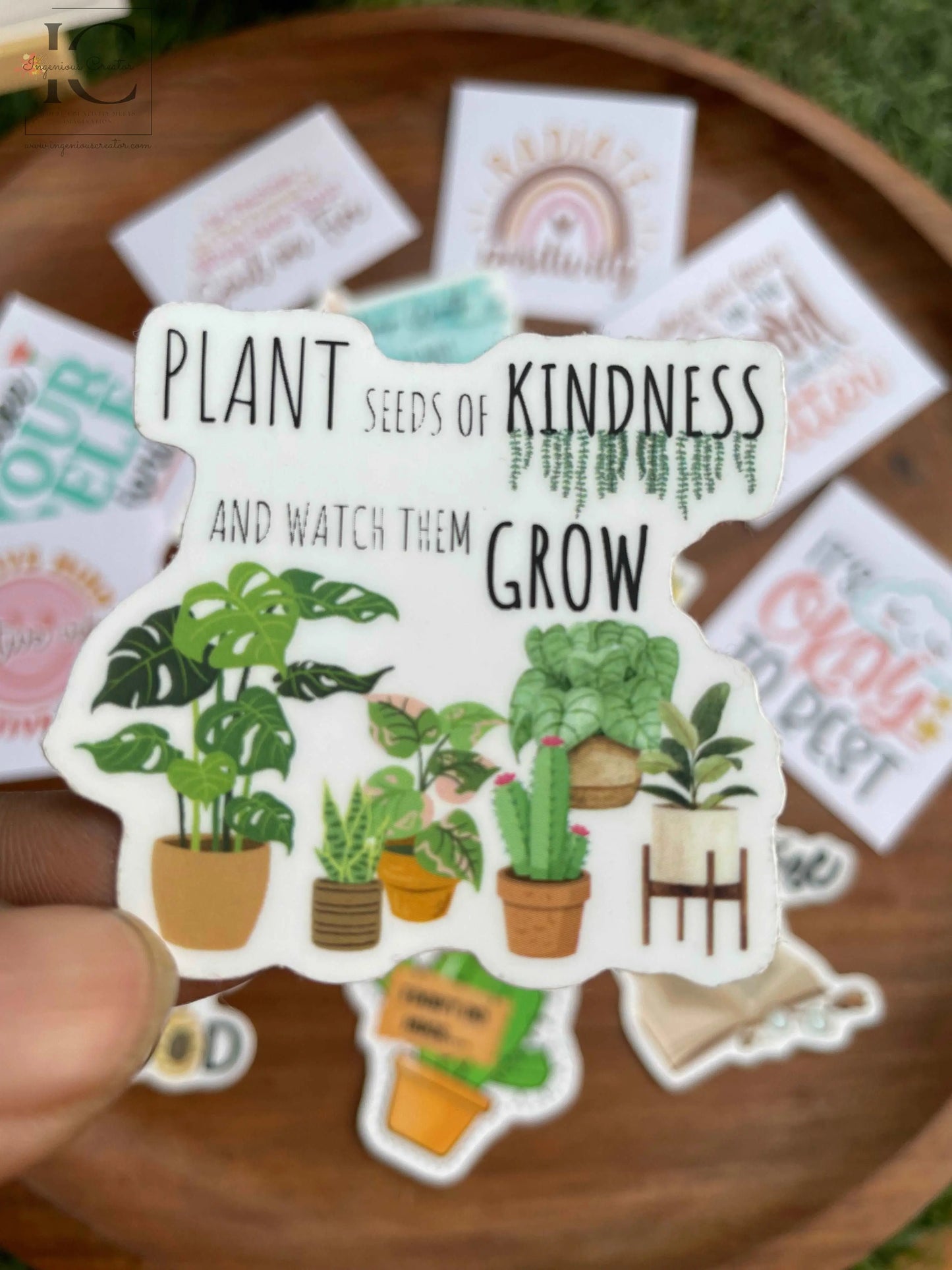 SEEDS OF KINDNESS STICKER - Ingenious Creator's Store