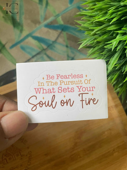 SOUL ON FIRE STICKER - Ingenious Creator's Store