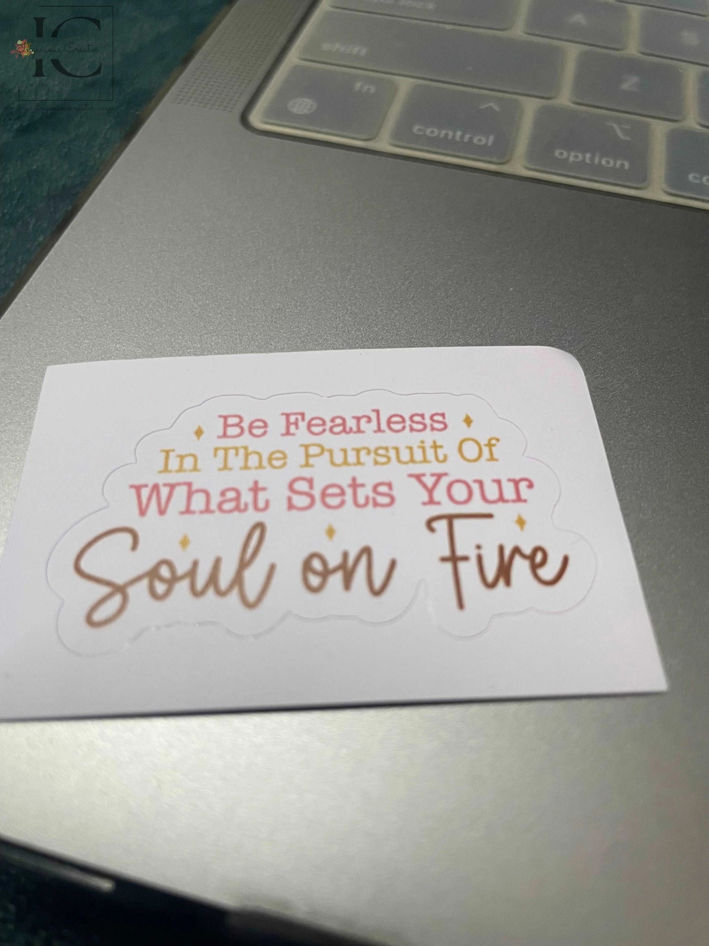SOUL ON FIRE STICKER - Ingenious Creator's Store